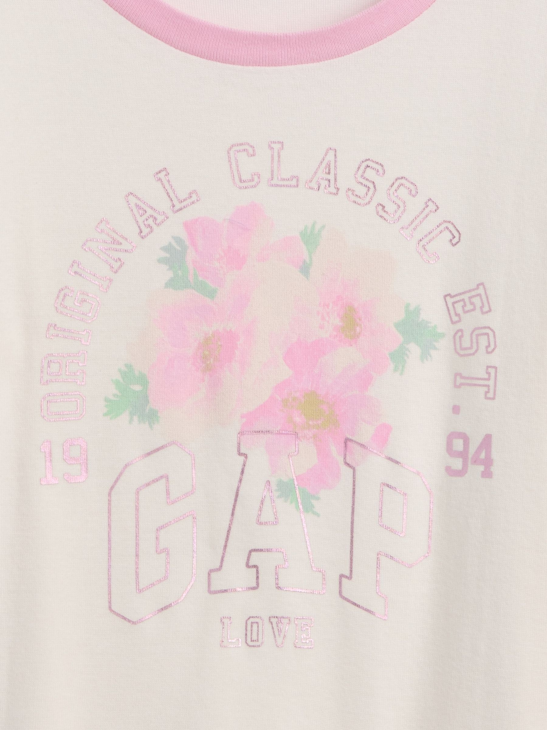 White Ringer Graphic T-Shirt - Image 3 of 3