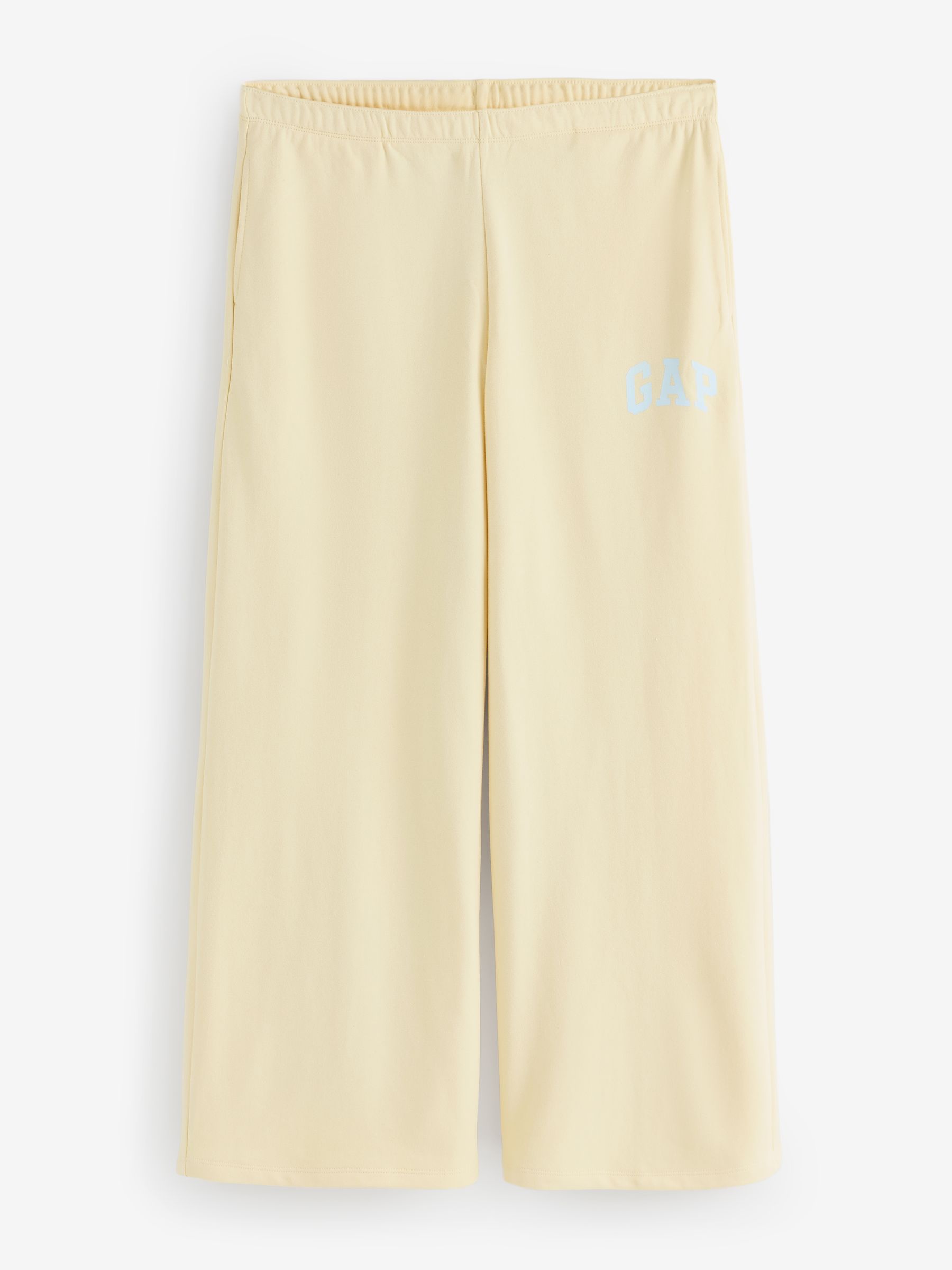 Yellow Logo French Terry Wide Leg Joggers - Image 1 of 6
