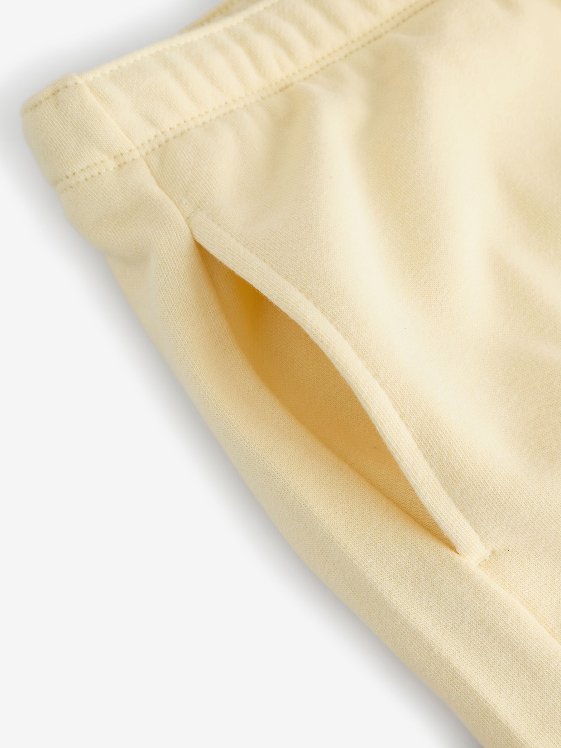 Yellow Logo French Terry Wide Leg Joggers - Image 6 of 6