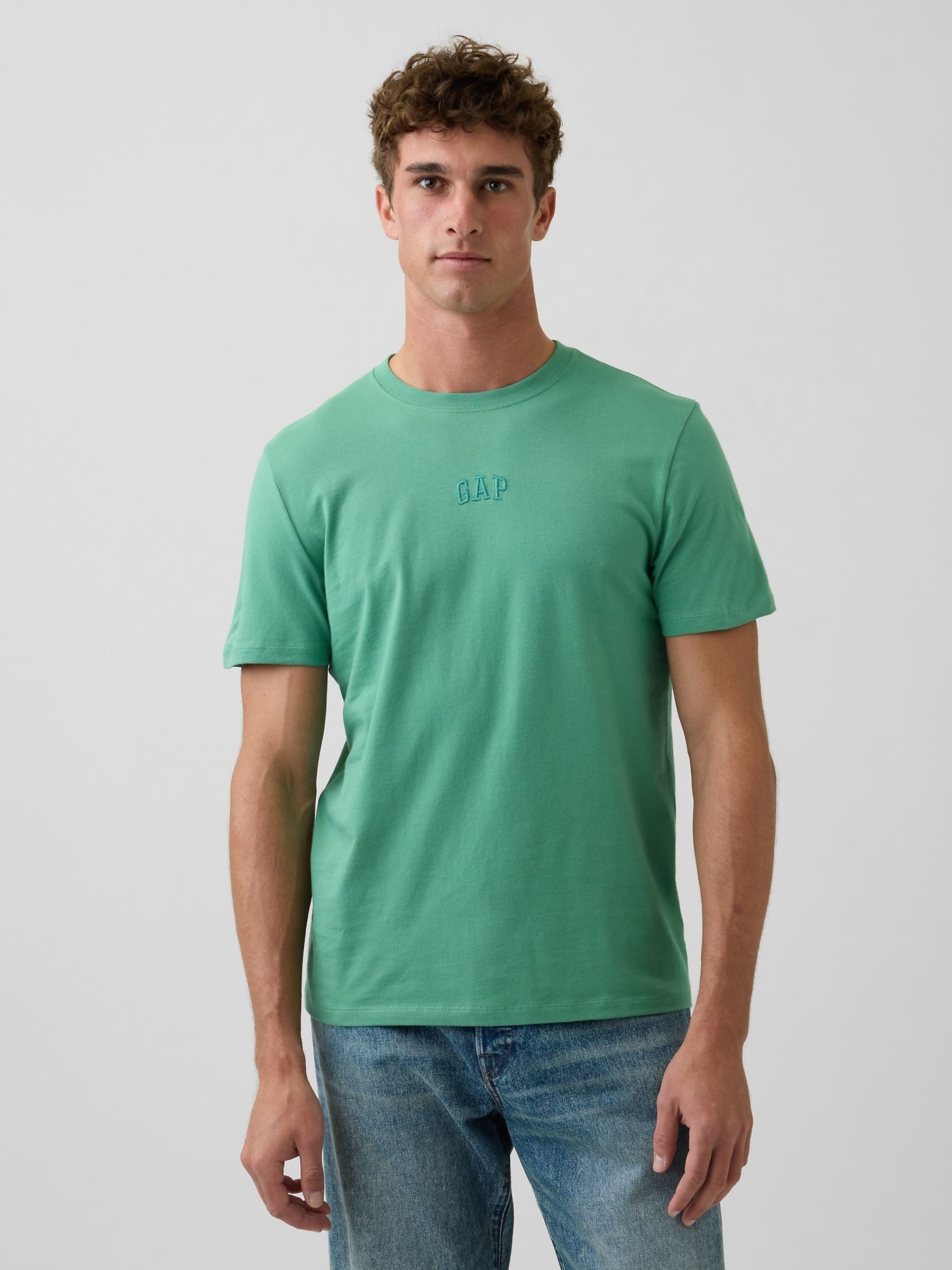 Green Everyday Soft Mini Logo T-Shirt - Image 1 of 4