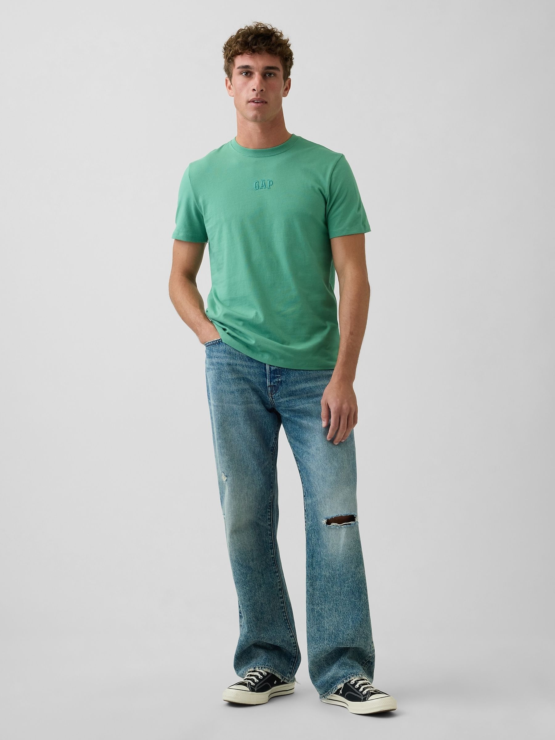 Green Everyday Soft Mini Logo T-Shirt - Image 3 of 4