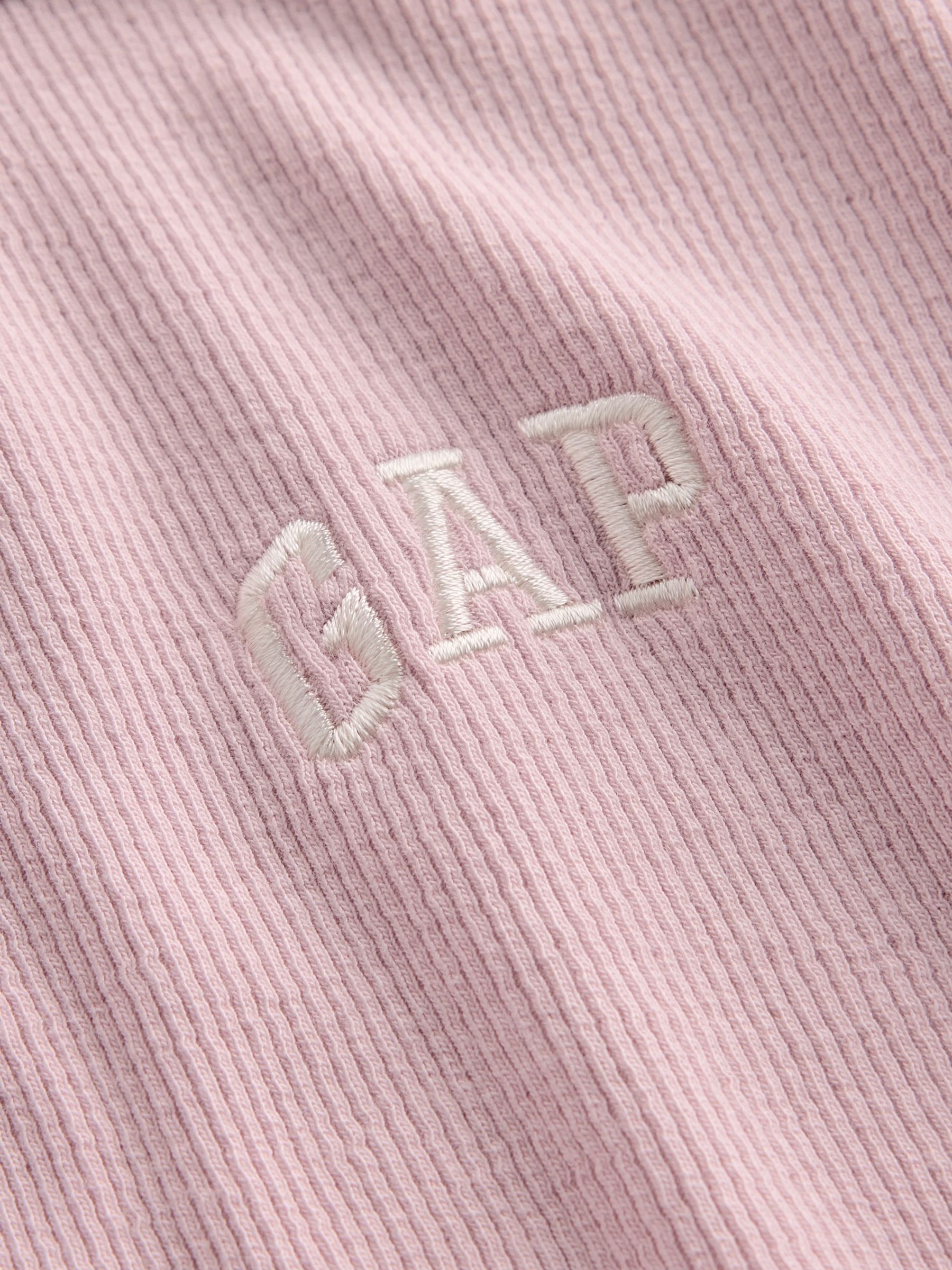 Pink Modern Rib Logo T-Shirt - Image 5 of 5