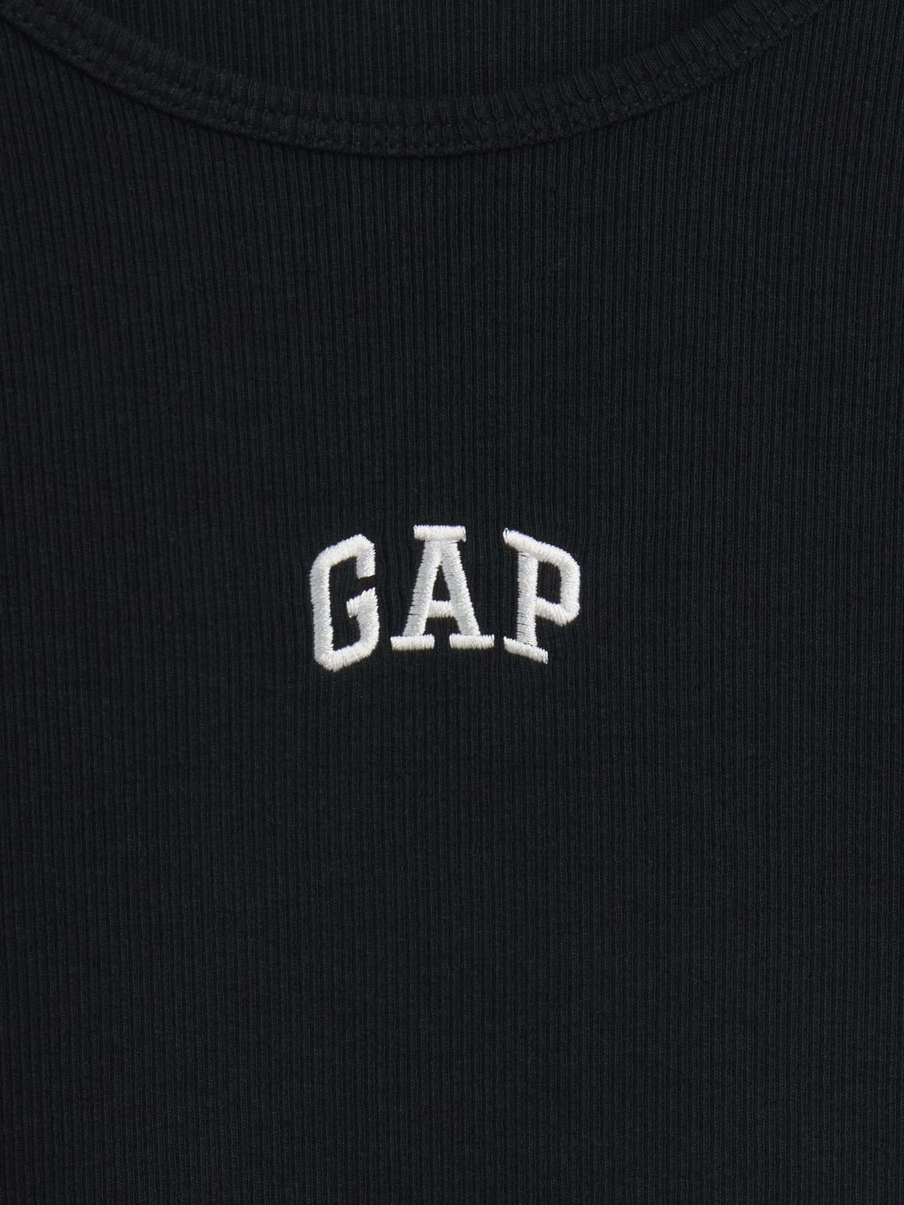 Black Modern Rib Logo T-Shirt - Image 5 of 5