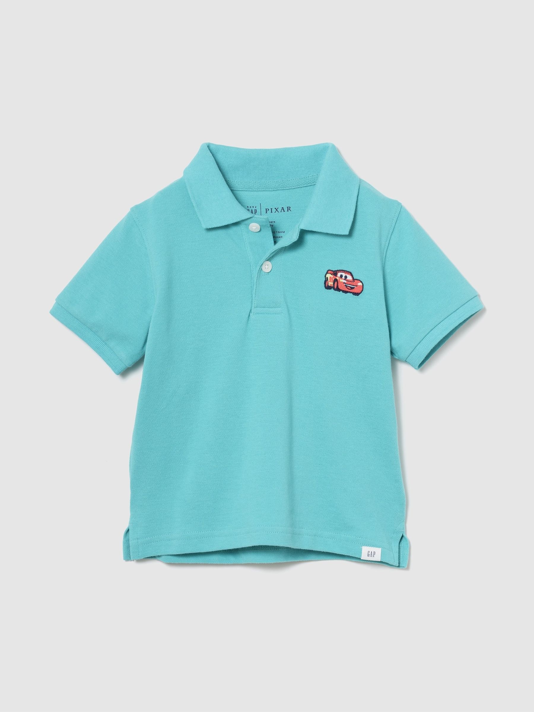 Teal Lightning McQueen Disney Pique Polo Shirt - Image 1 of 3