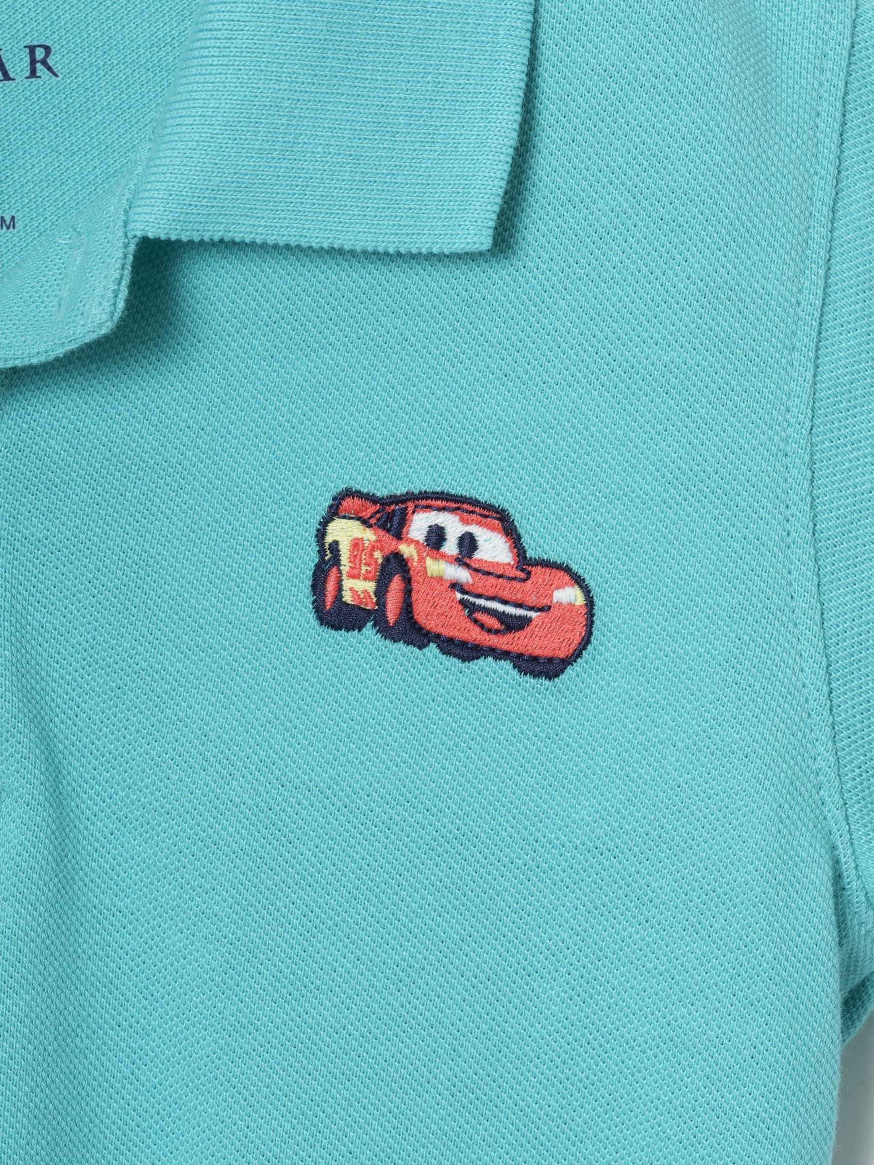 Teal Lightning McQueen Disney Pique Polo Shirt - Image 3 of 3