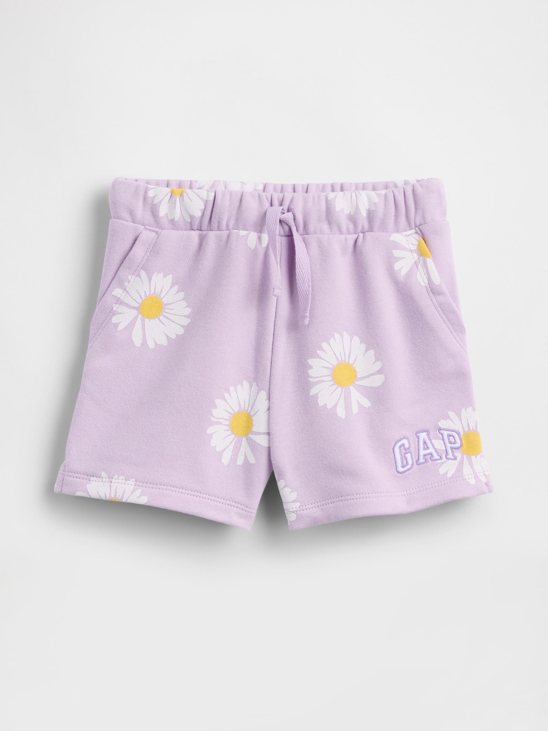 Purple Daisy Logo Pull on French Terry Shorts - Image 5 of 7