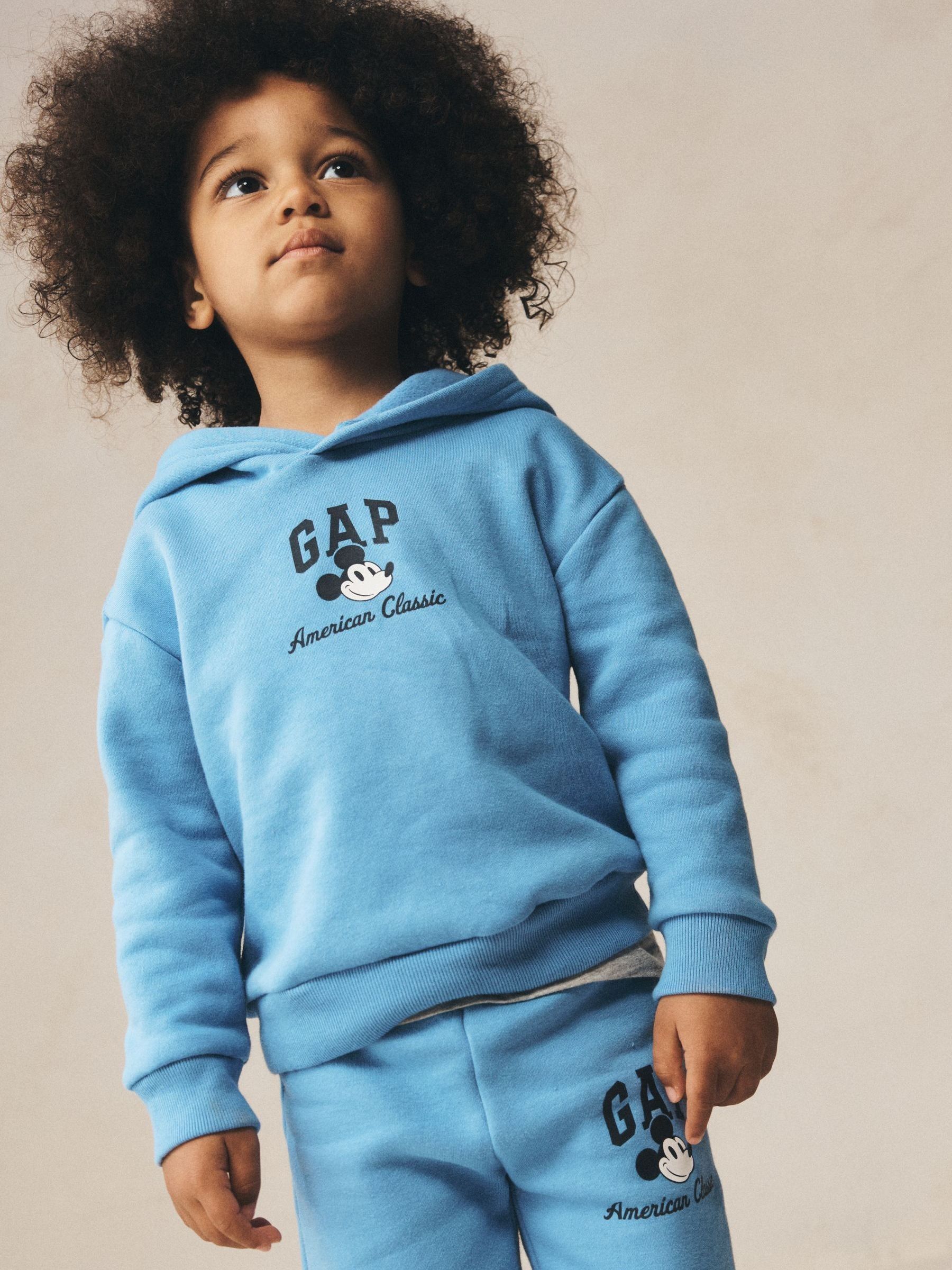 Blue Disney Mickey Mouse Relaxed Logo Hoodie - Image 1 of 4 Blue Disney Mickey Mouse Relaxed Logo Hoodie - Image 1 of 4