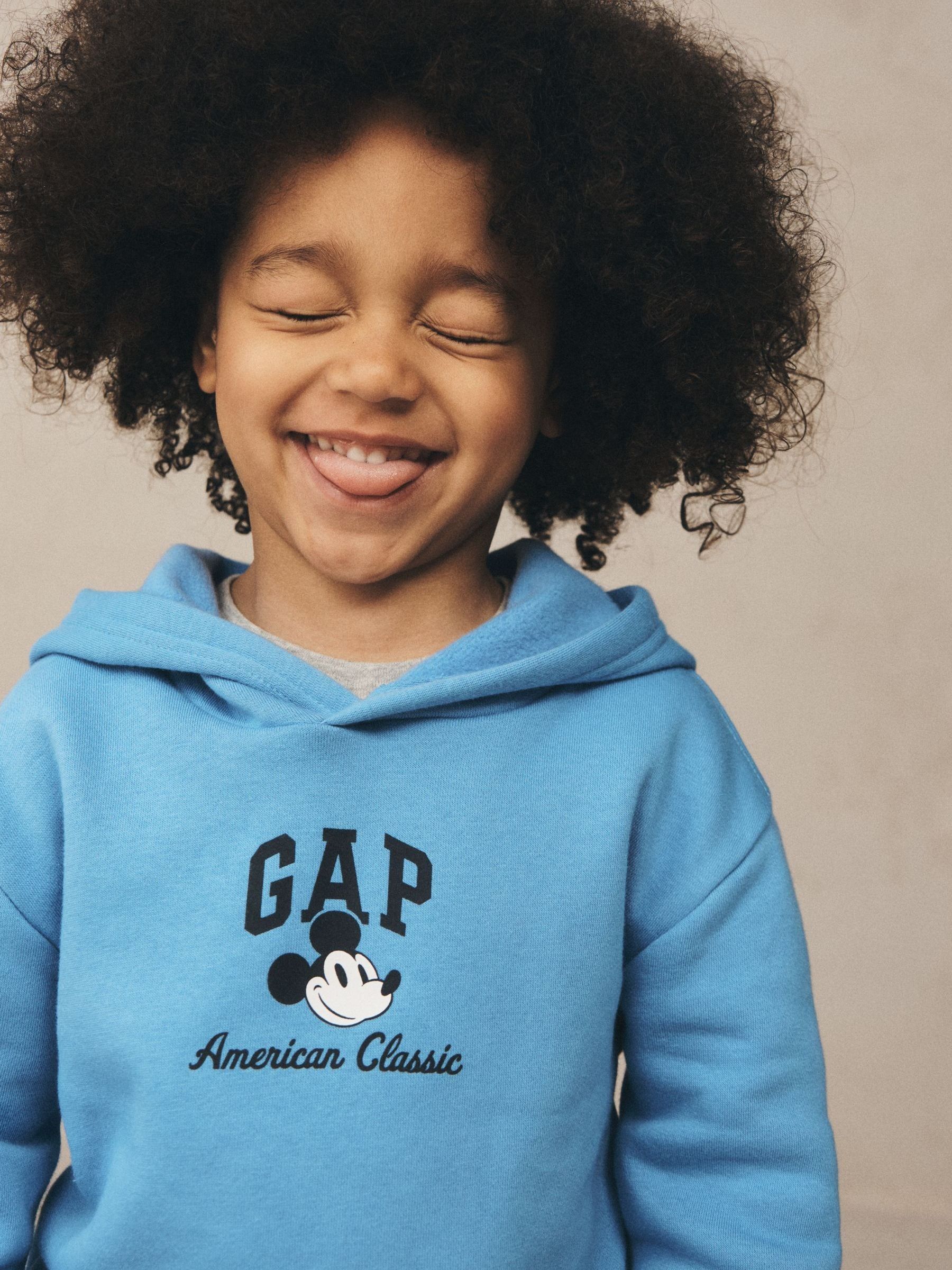 Blue Disney Mickey Mouse Relaxed Logo Hoodie - Image 4 of 4