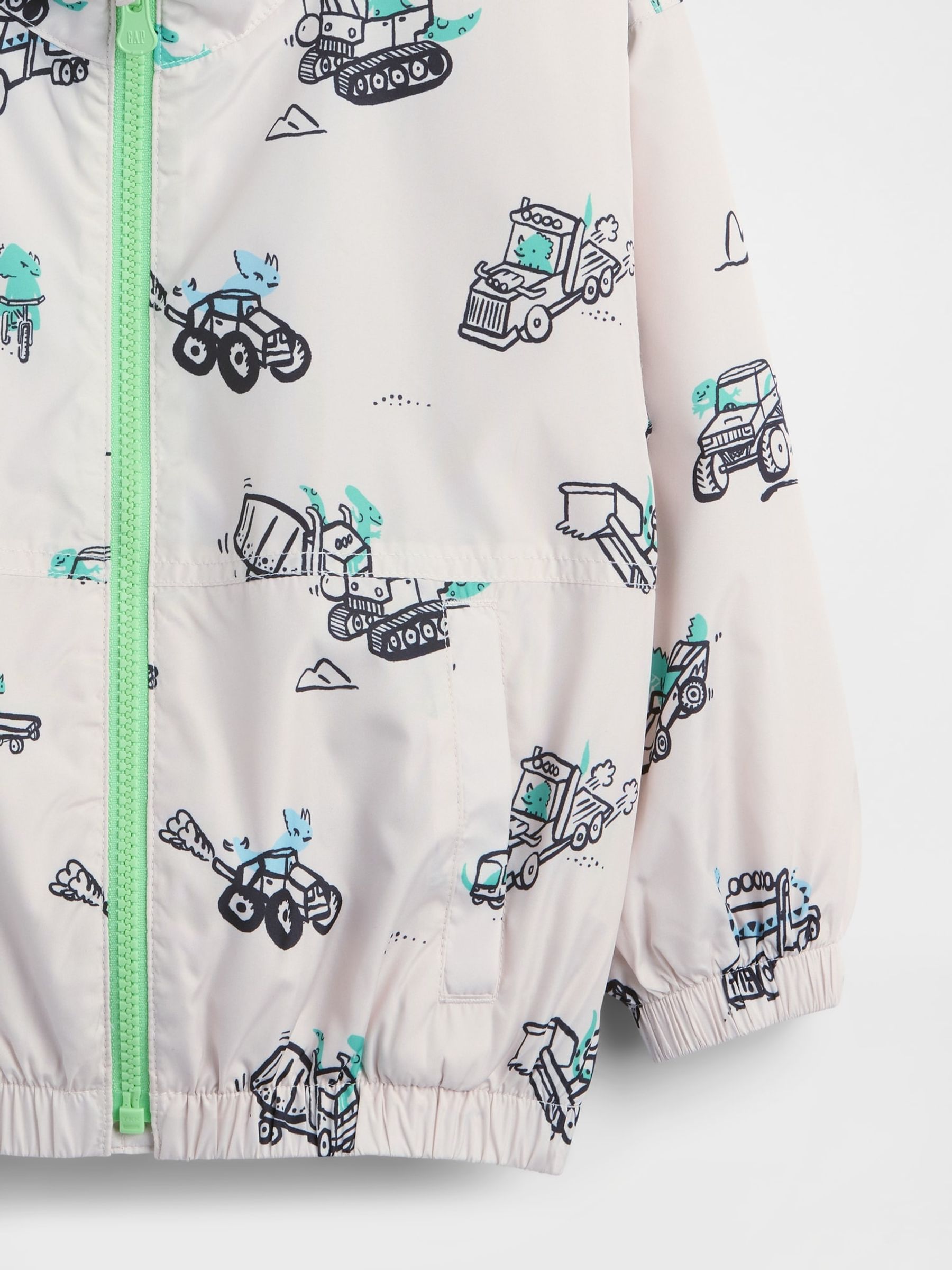 Cream Windbreaker Jacket - Image 4 of 4