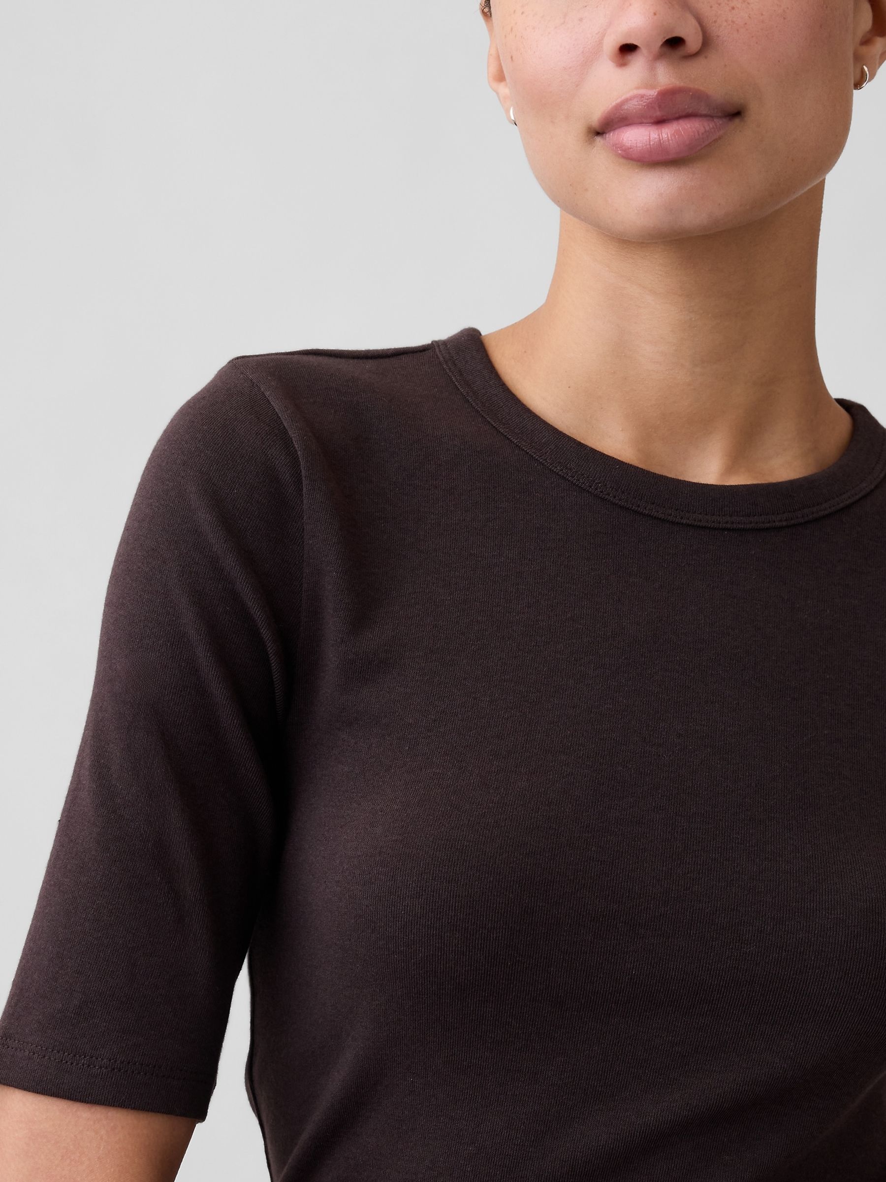 Brown Modern Half-Sleeve T-Shirt - Image 4 of 4