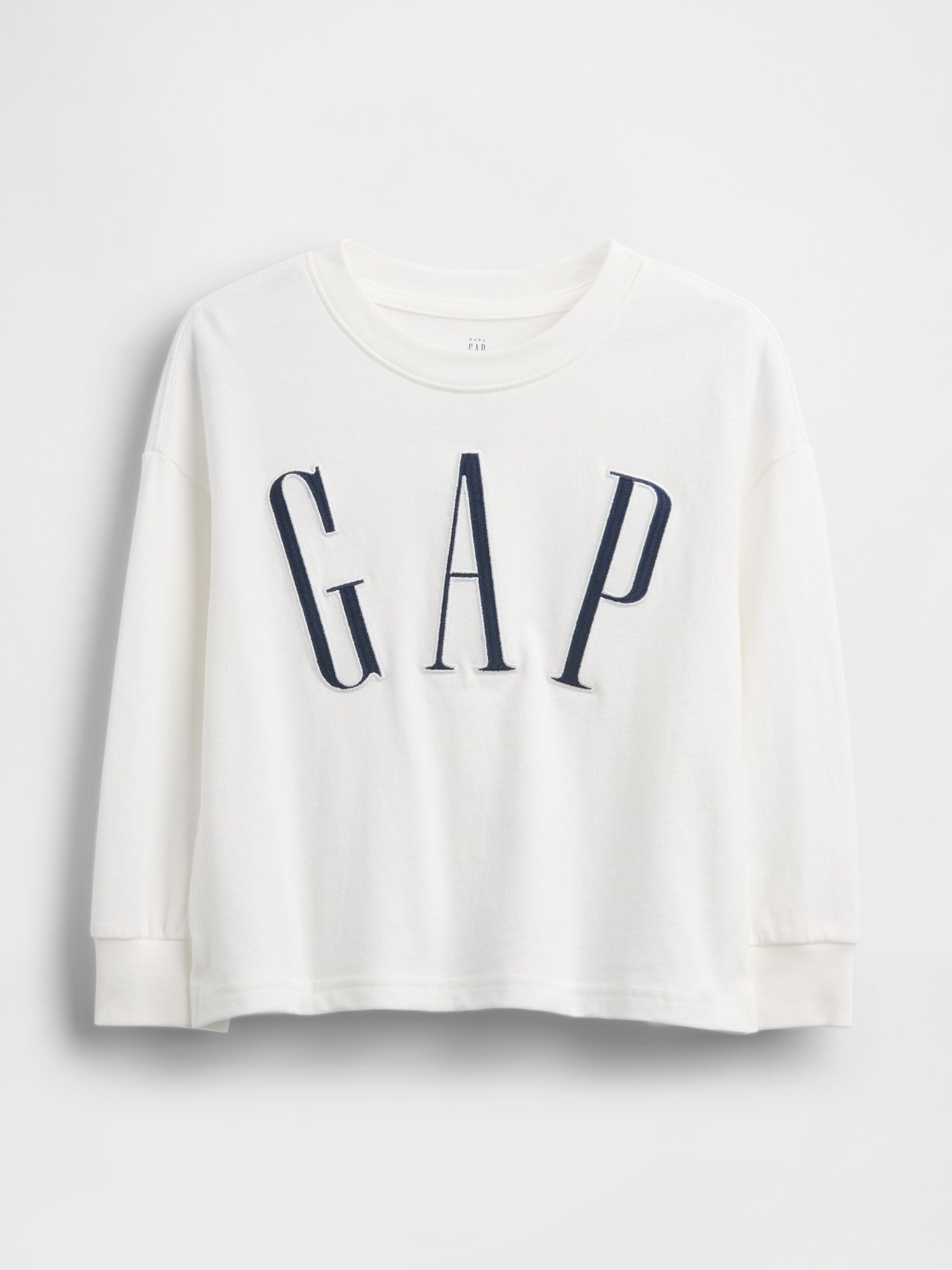 White Logo Long Sleeve T-Shirt - Image 1 of 3