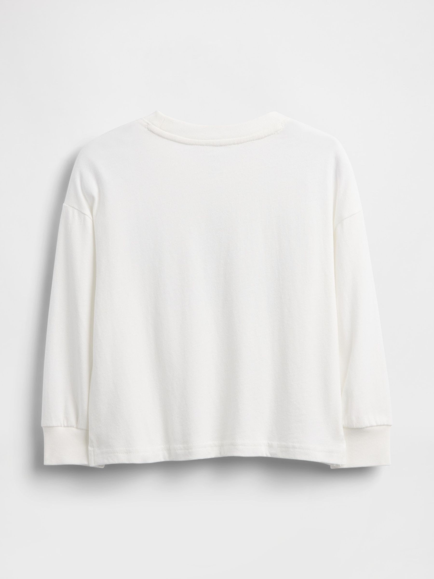 White Logo Long Sleeve T-Shirt - Image 2 of 3