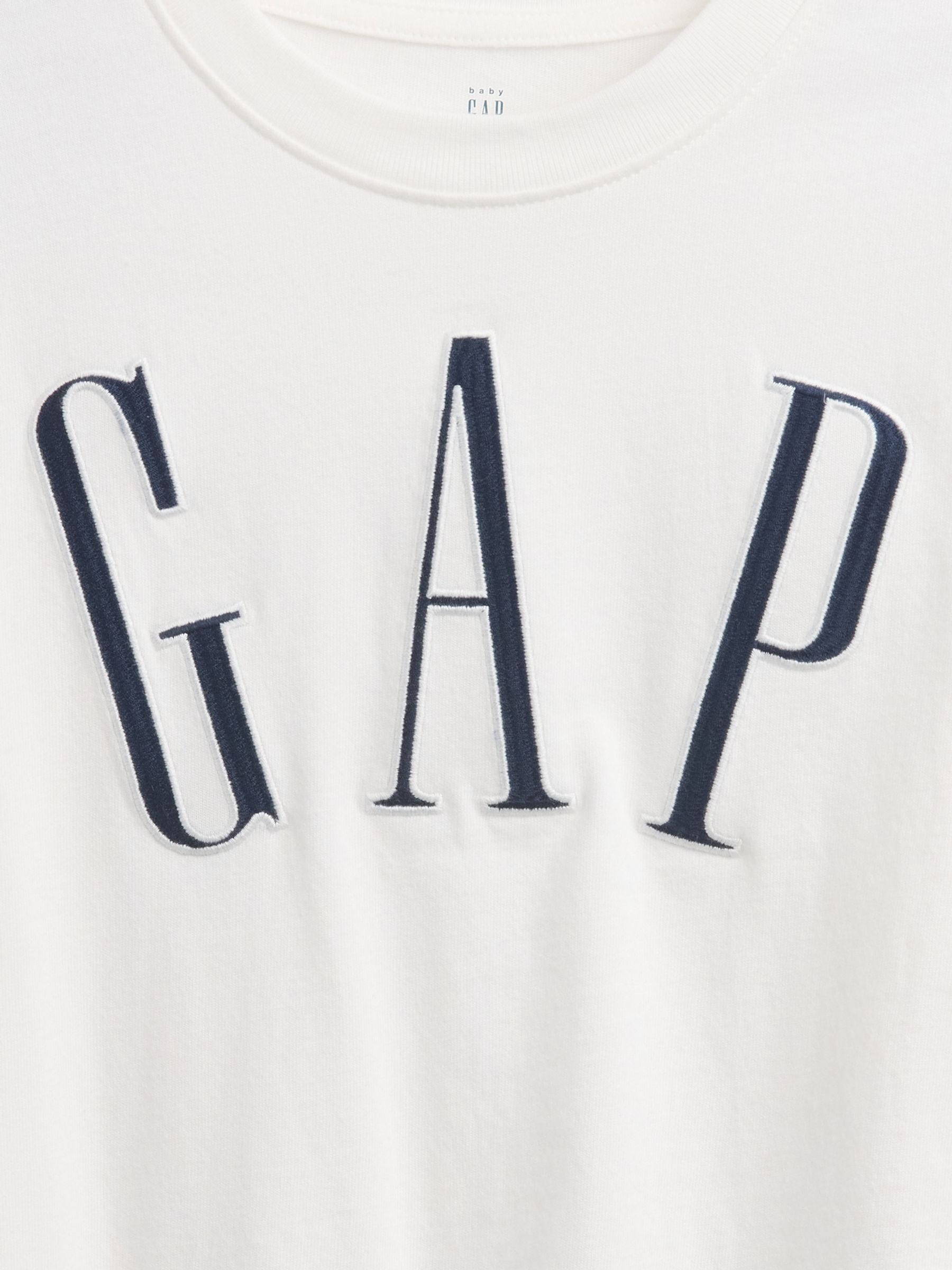 White Logo Long Sleeve T-Shirt - Image 3 of 3