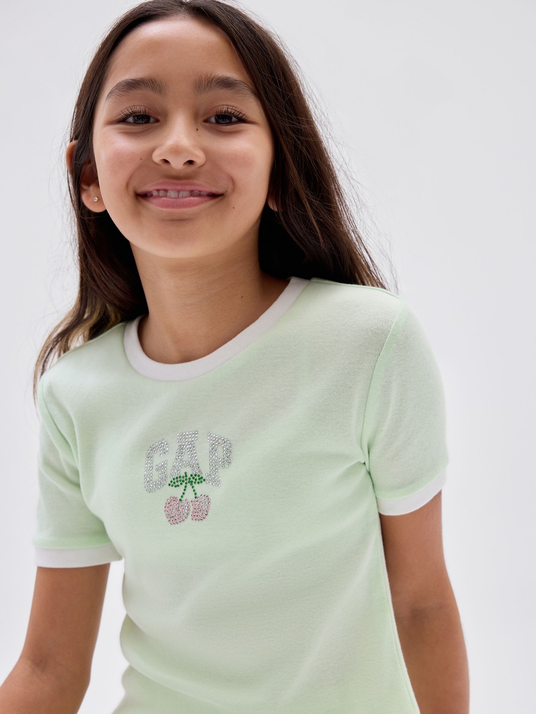 Green Ringer Graphic T-Shirt - Image 1 of 4