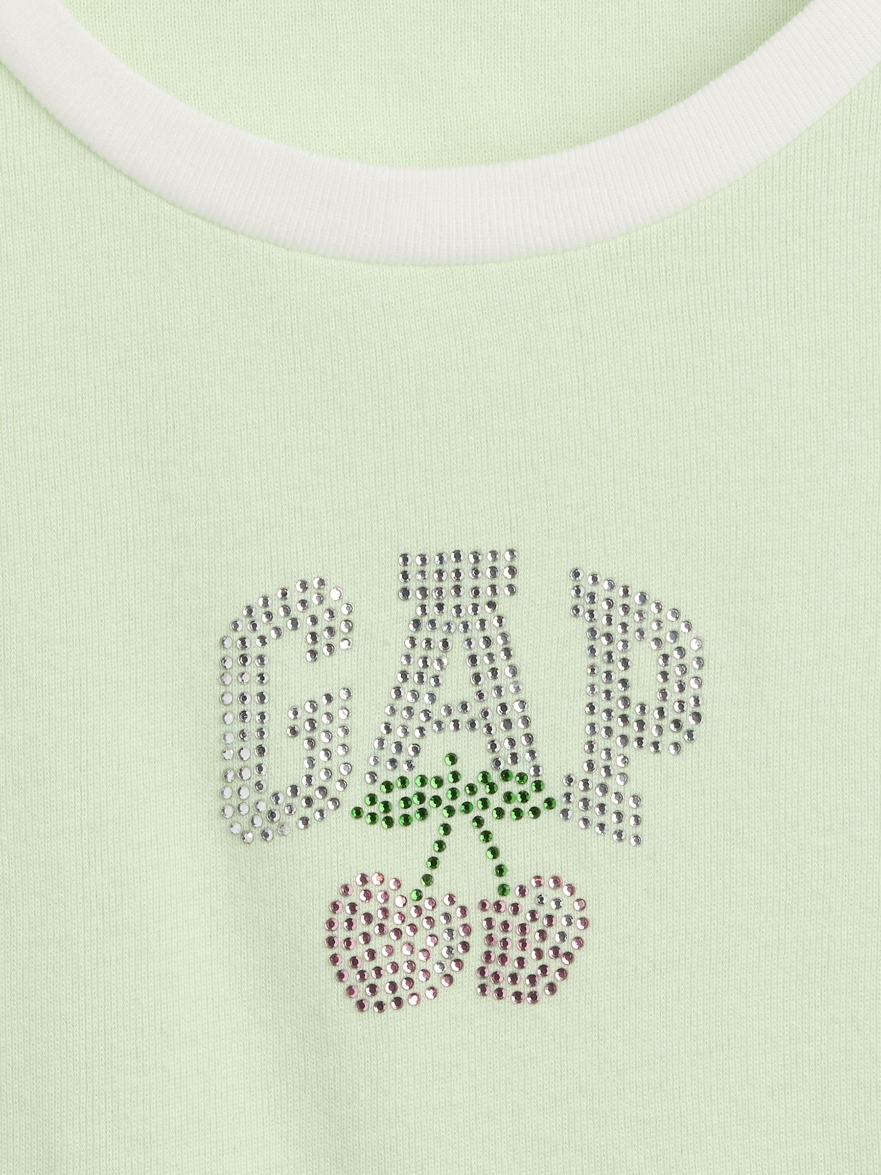 Green Ringer Graphic T-Shirt - Image 4 of 4