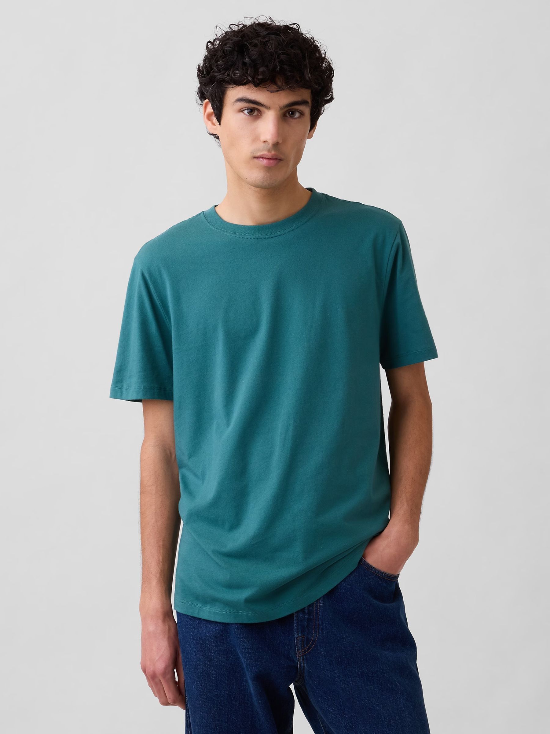 Green Everyday Soft Crew neck T-Shirt - Image 1 of 4