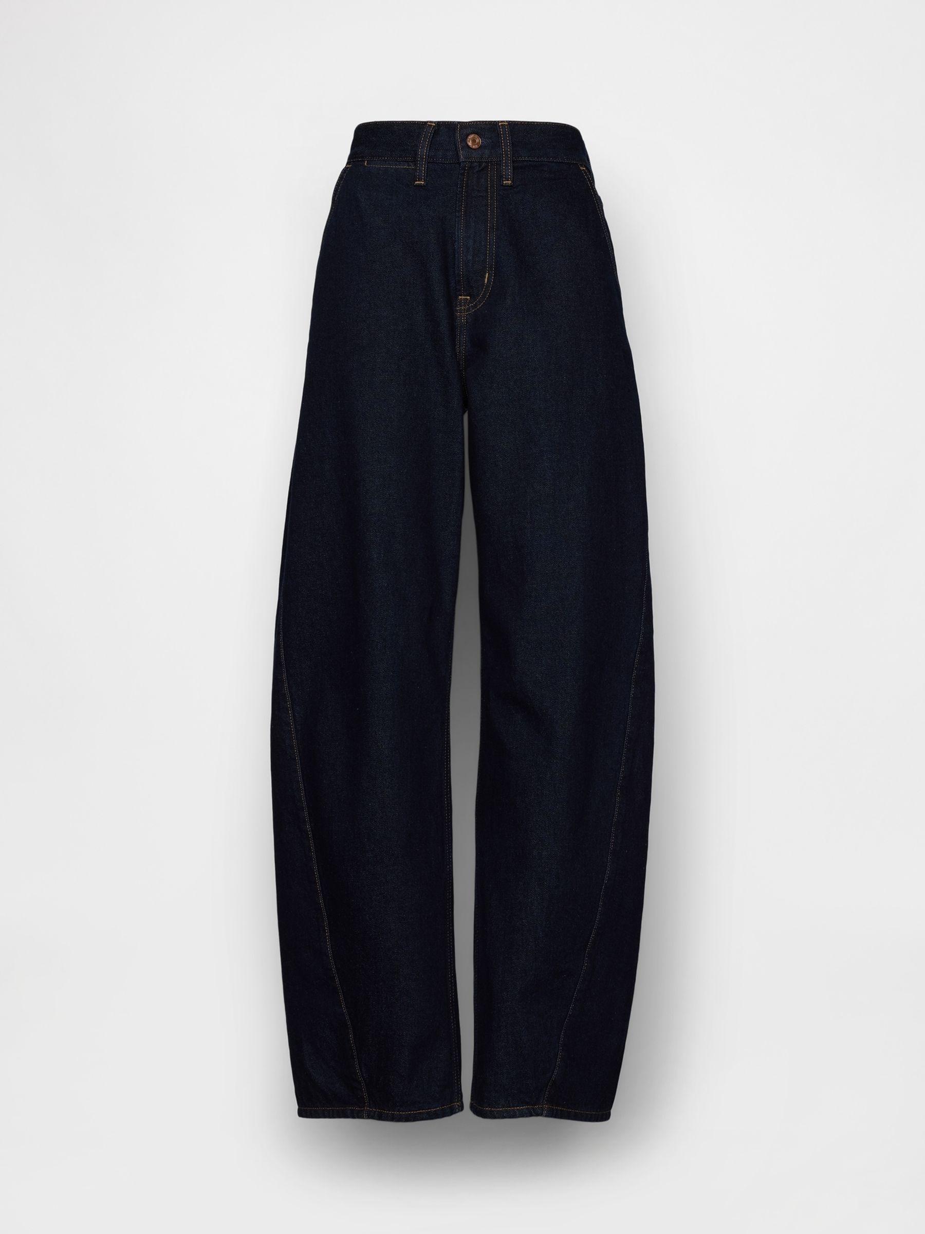 Dark Wash High Waisted Baggy Barrel Jeans - Image 5 of 5