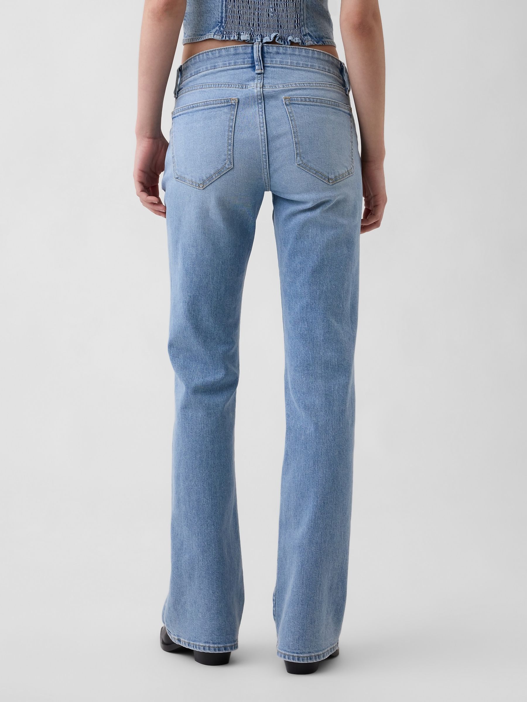 Light Wash Low Rise Long and Lean Sailor Jeans - Image 3 of 4