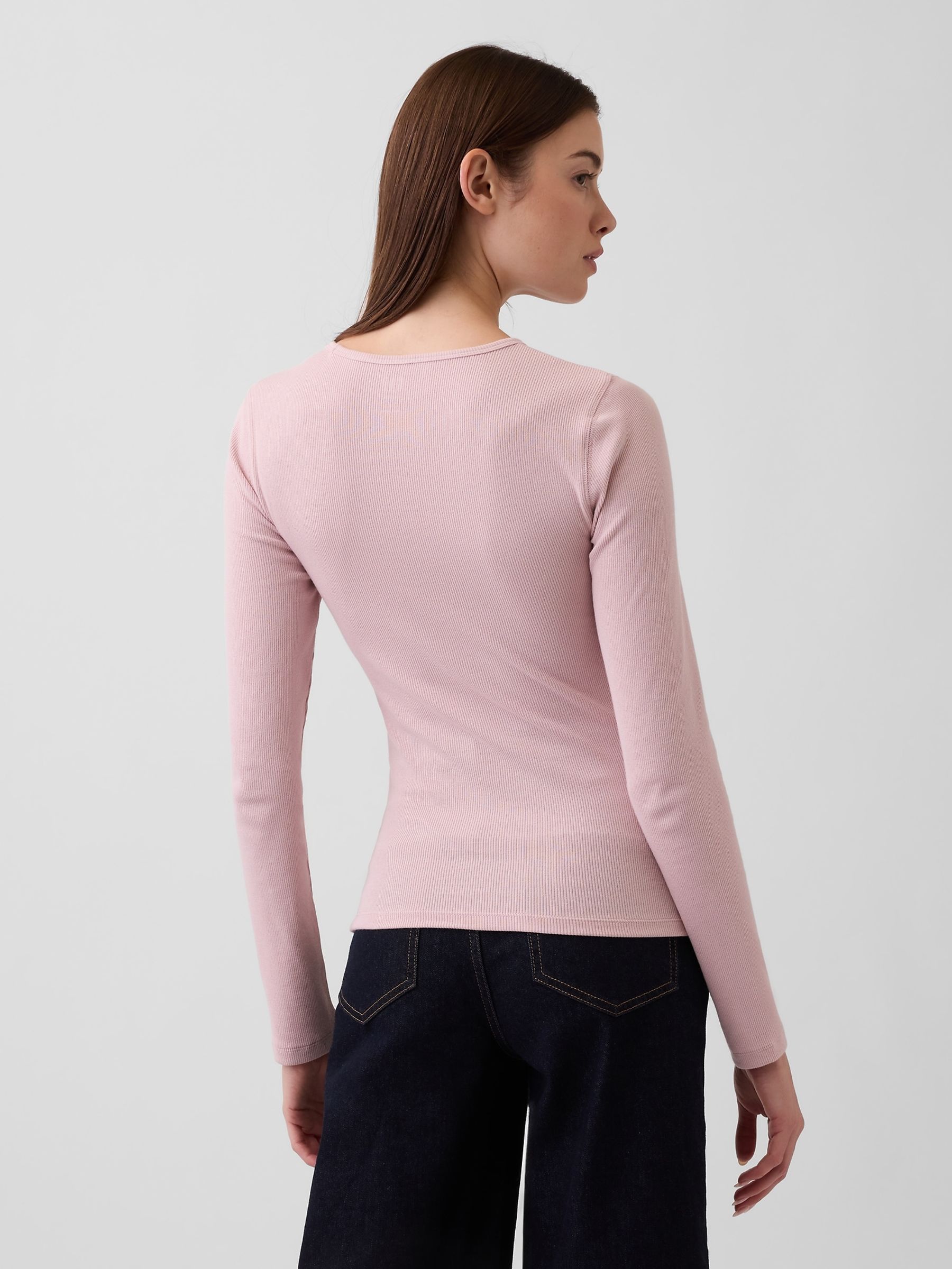 Pink Modern Rib T-Shirt - Image 2 of 4