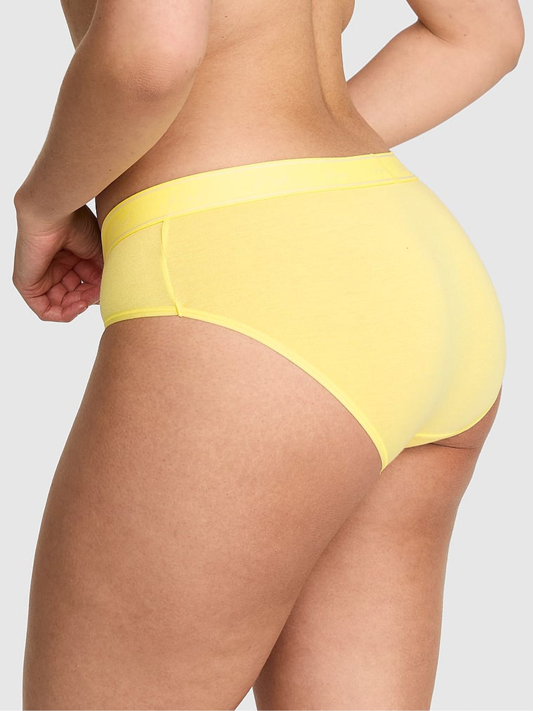 Pineapple Yellow Hipster Cotton Logo Knickers - Image 2 of 2