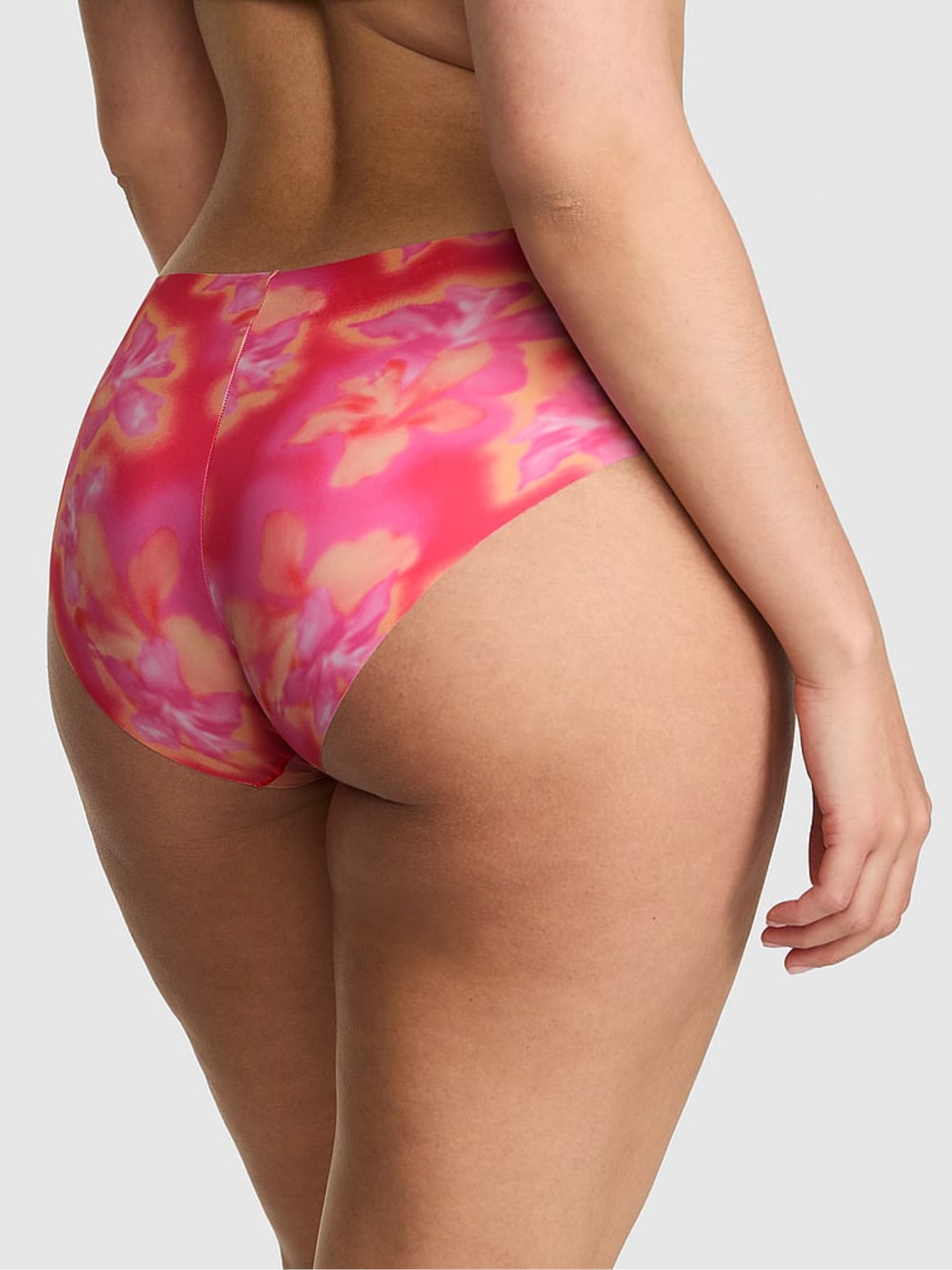 Pink Hibiscus Hipster No Show Knickers - Image 2 of 2
