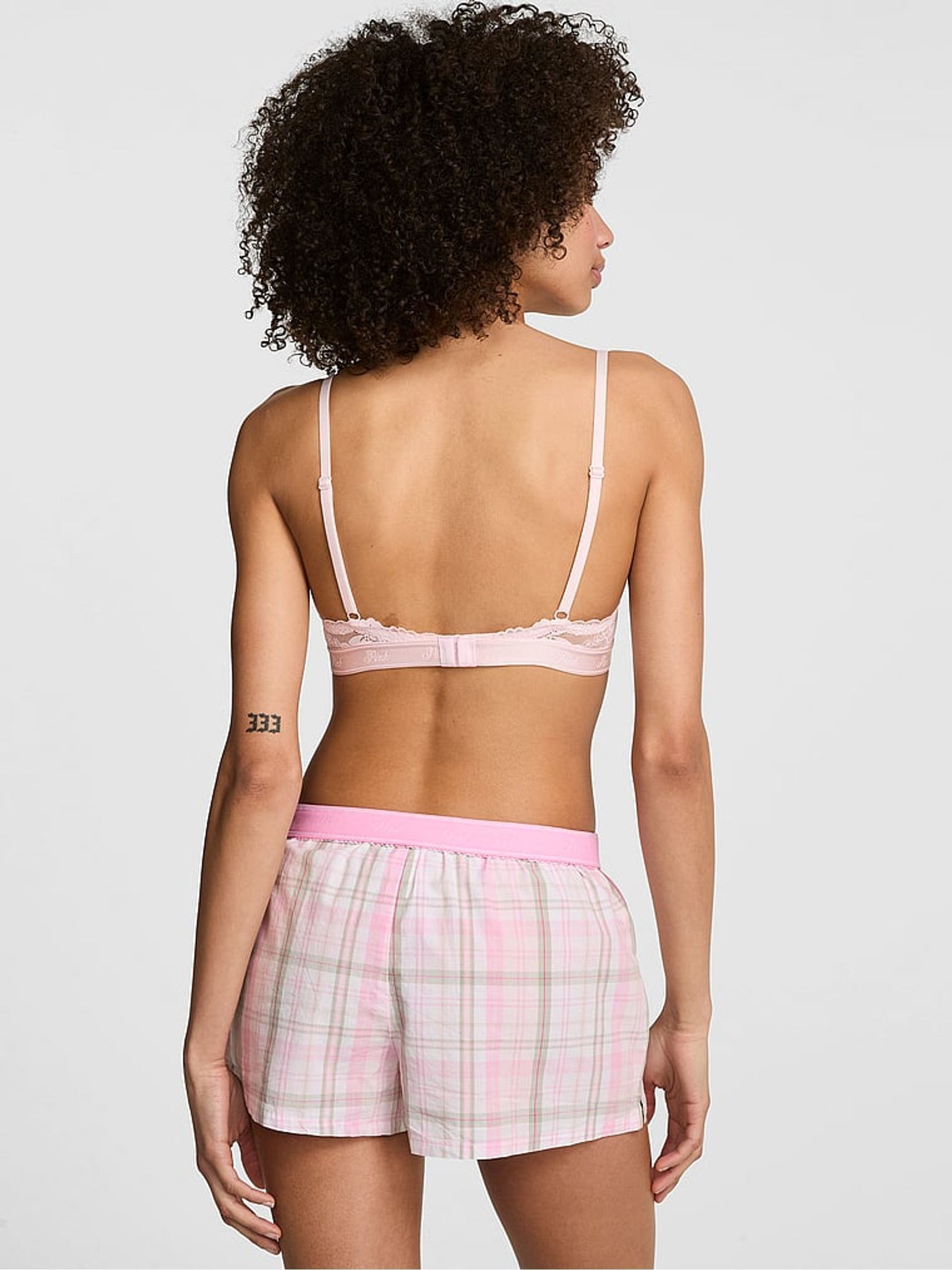 Pink Tartan Pyjama Short Bottoms - Image 2 of 2