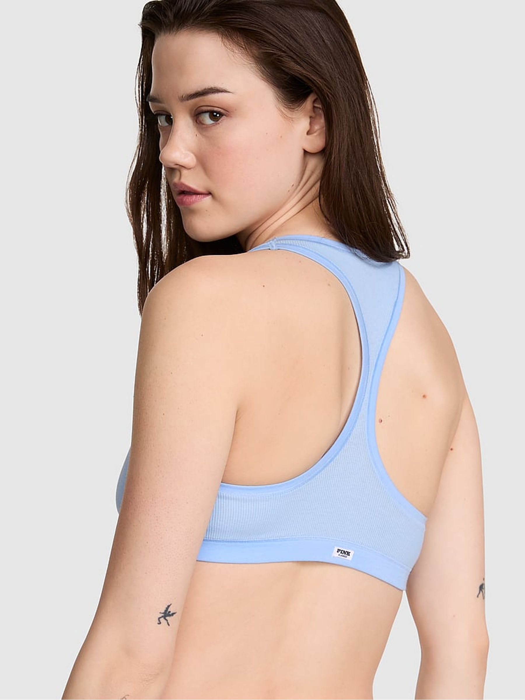 Blue Dancer Racer Back Cotton Bralette - Image 2 of 2
