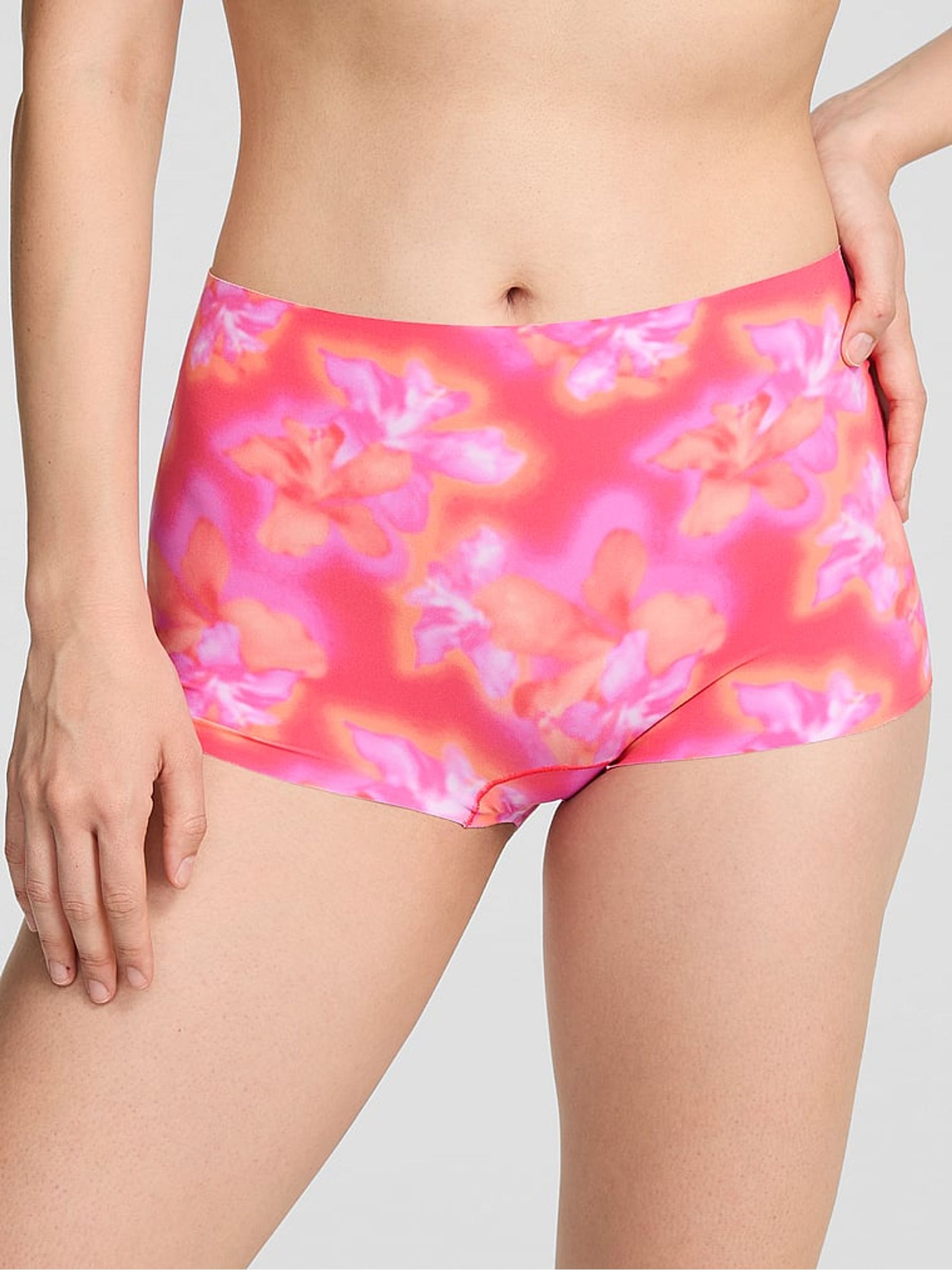 Pink Hibiscus Short No Show Knickers - Image 1 of 2