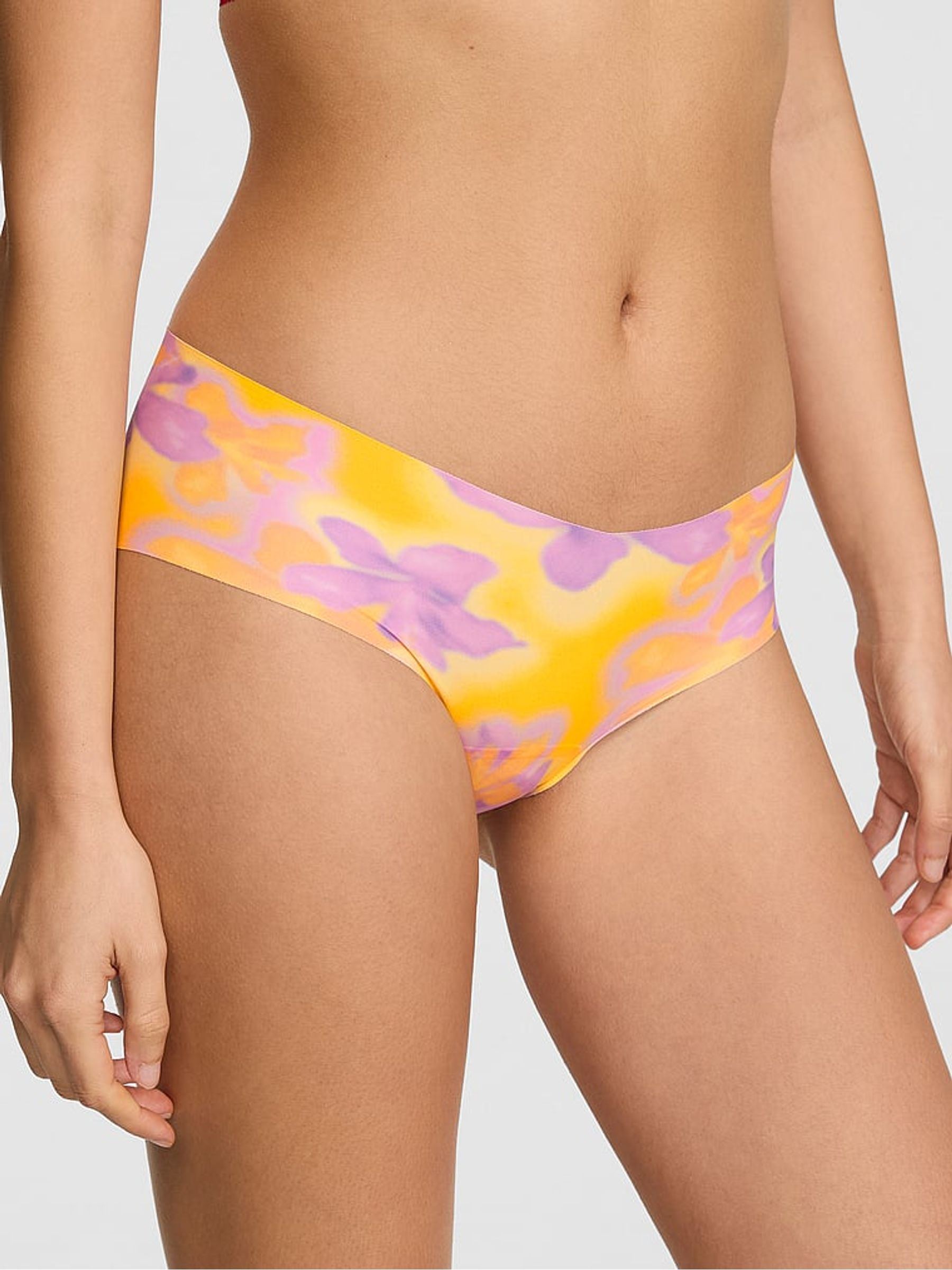 Orange Hibiscus Hipster No Show Knickers - Image 1 of 2