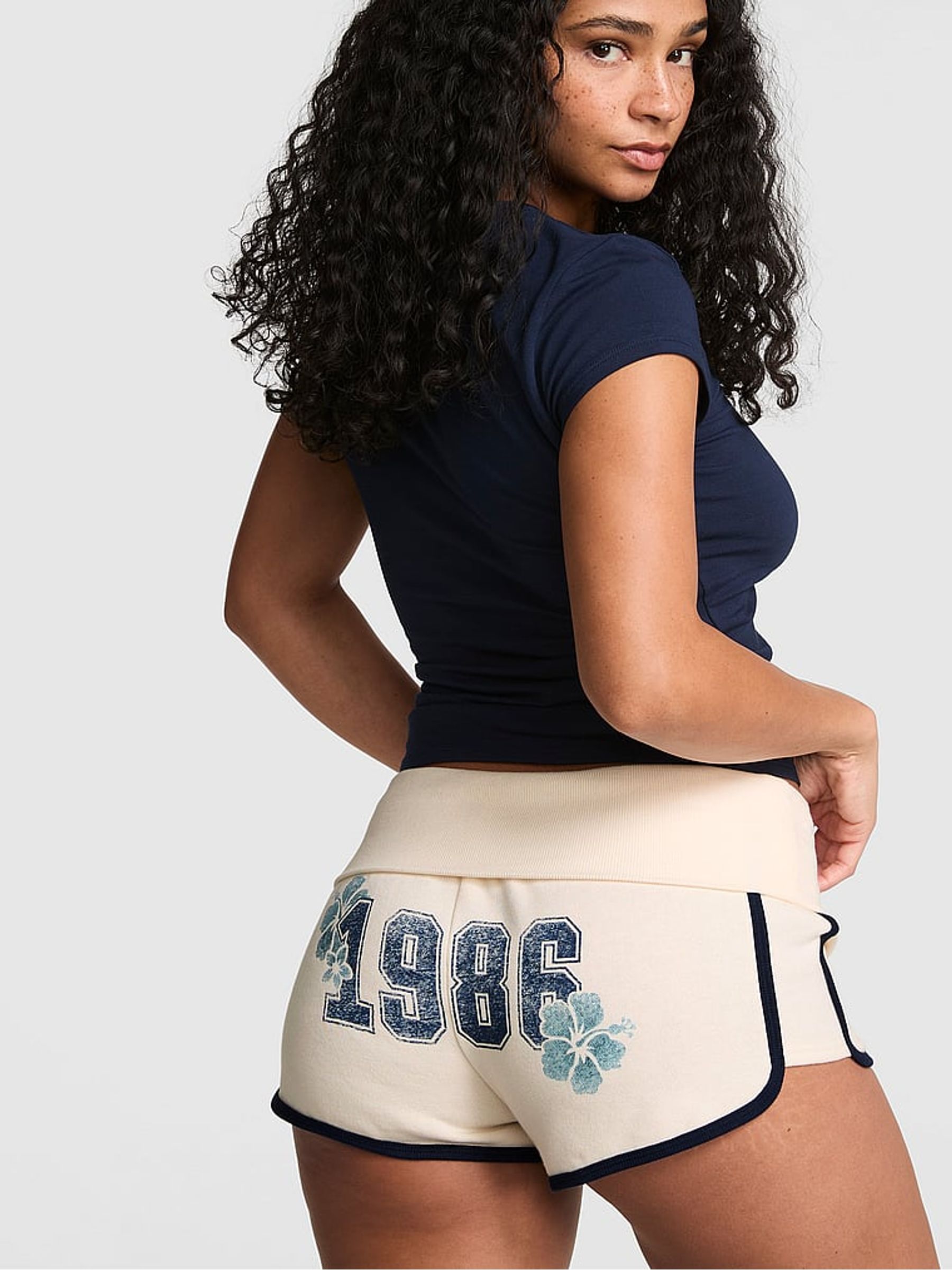 Winter White Foldover Shorts - Image 2 of 2