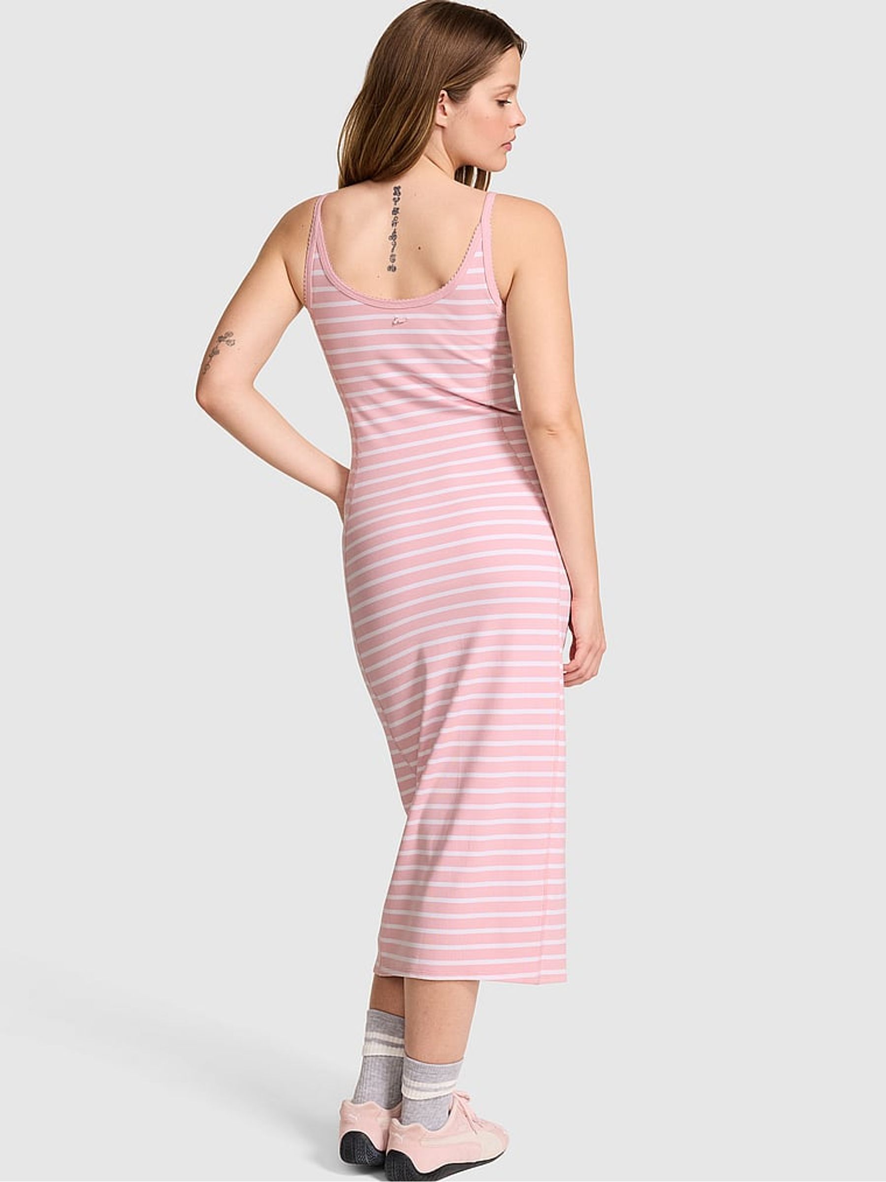 Dollhouse Pink Ribbed Dress - Image 2 of 2