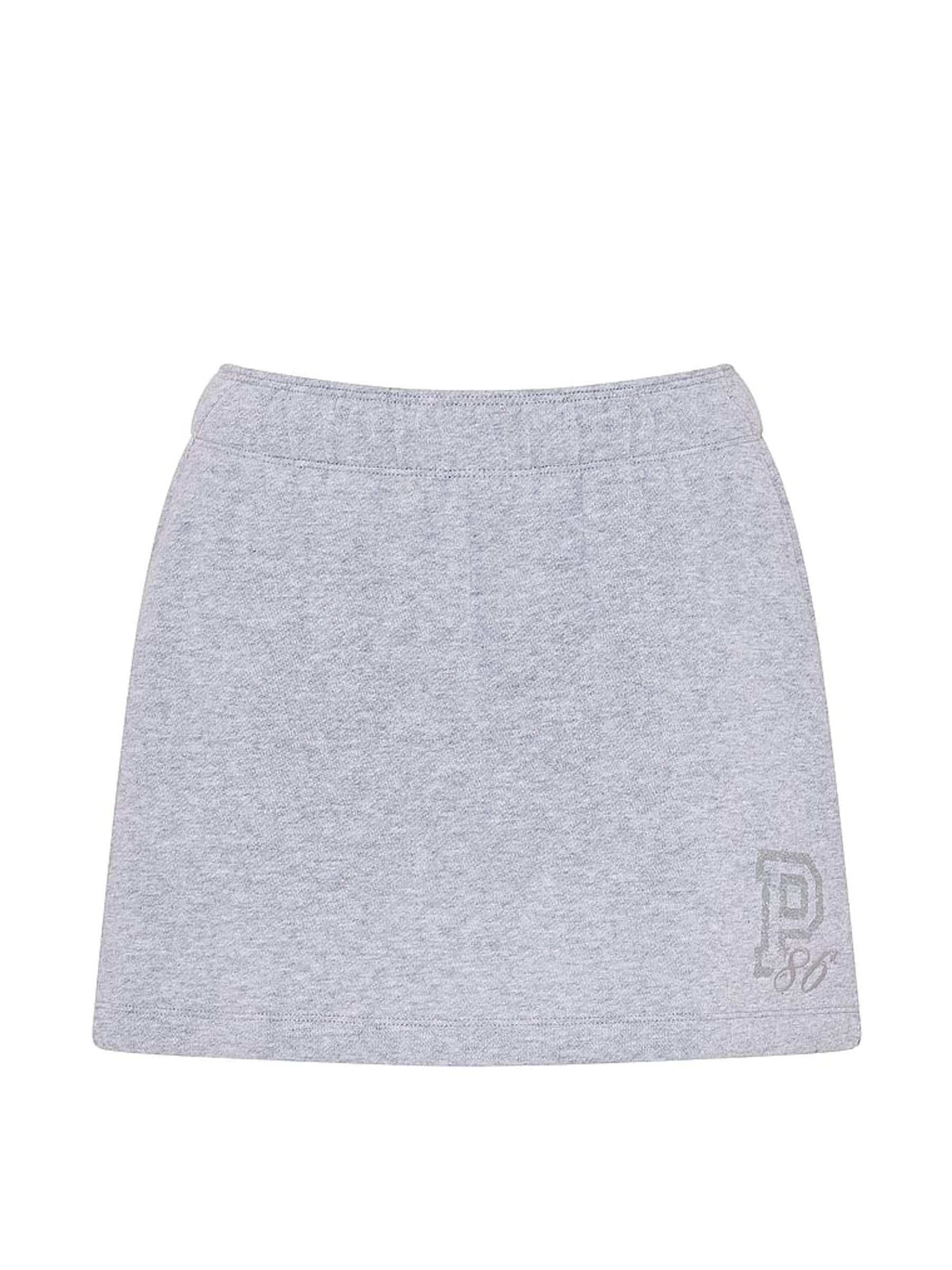 Medium Heather Grey Fleece Skort - Image 4 of 4