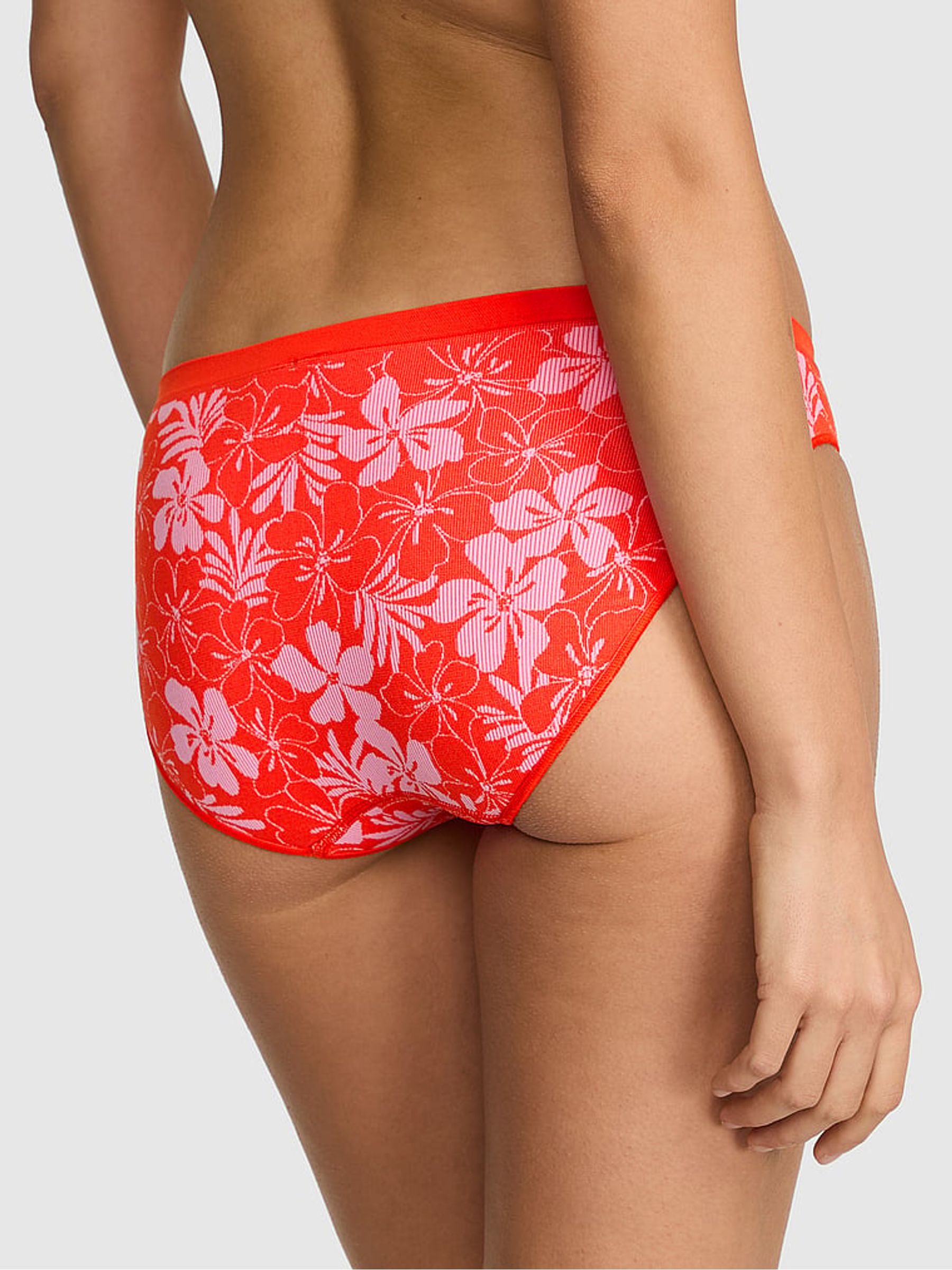 Red Hibiscus Bikini Knickers - Image 2 of 2