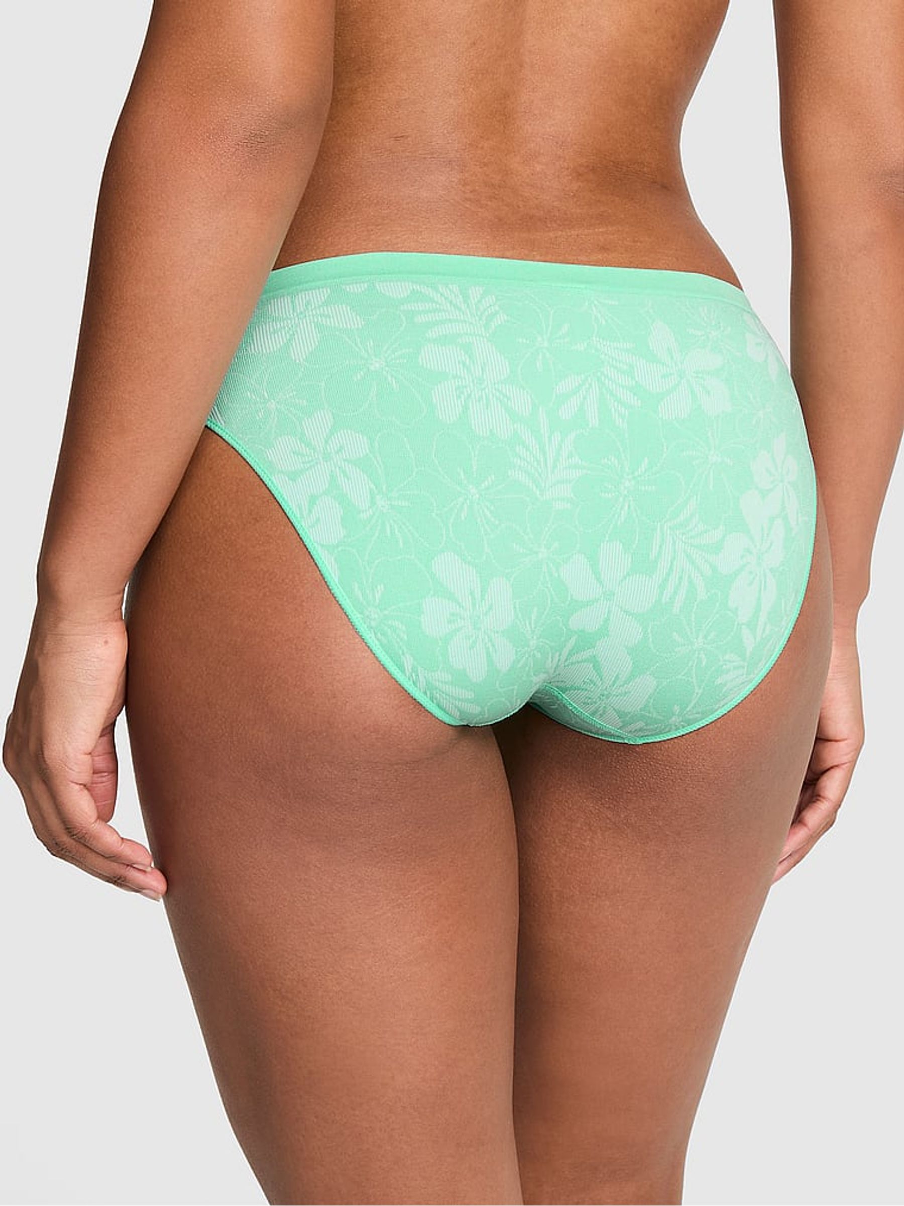Sea Green Hibiscus Bikini Knickers - Image 2 of 2