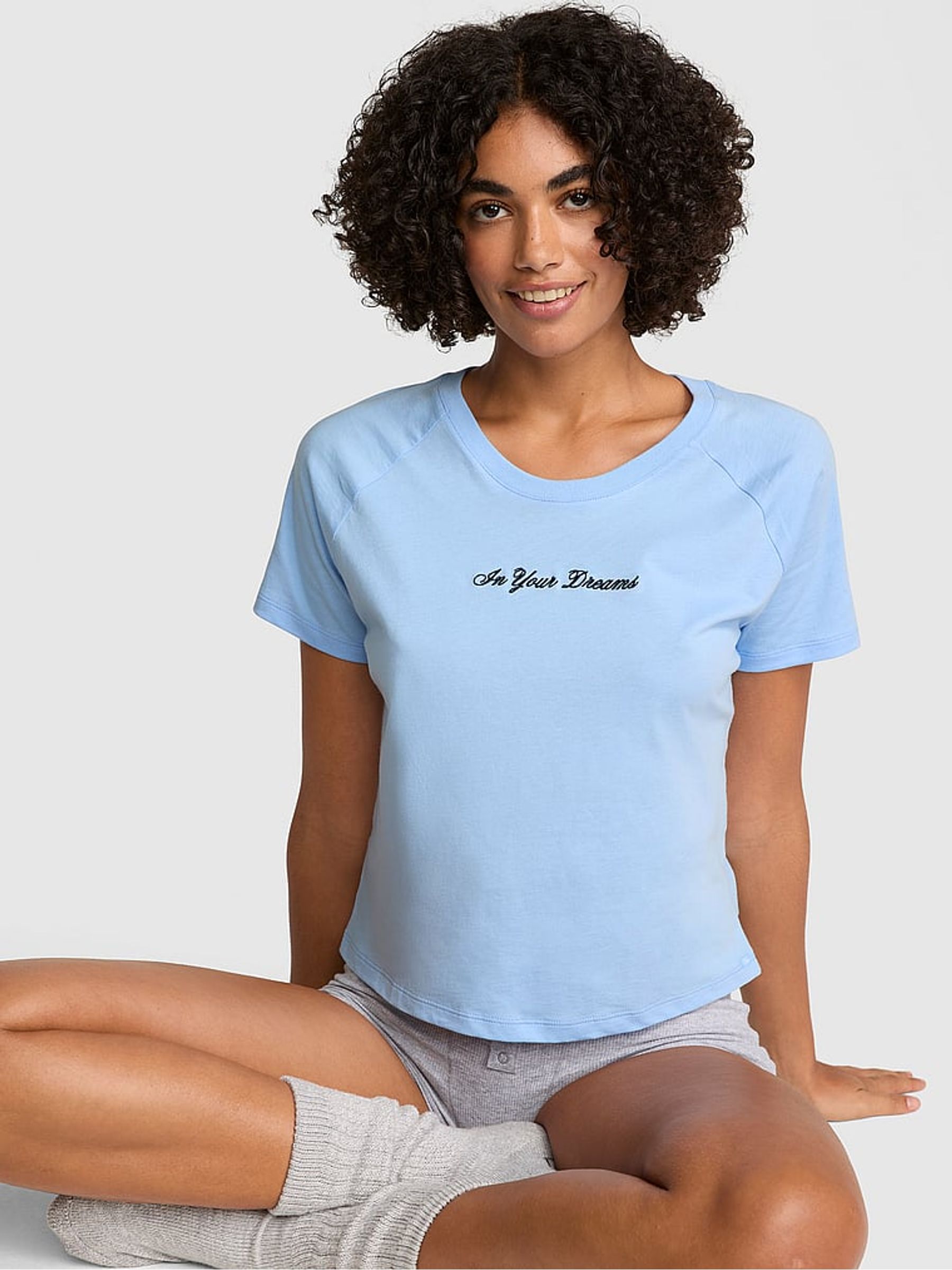 Blue Dancer Pocket Detail Pyjama Top - Image 1 of 2