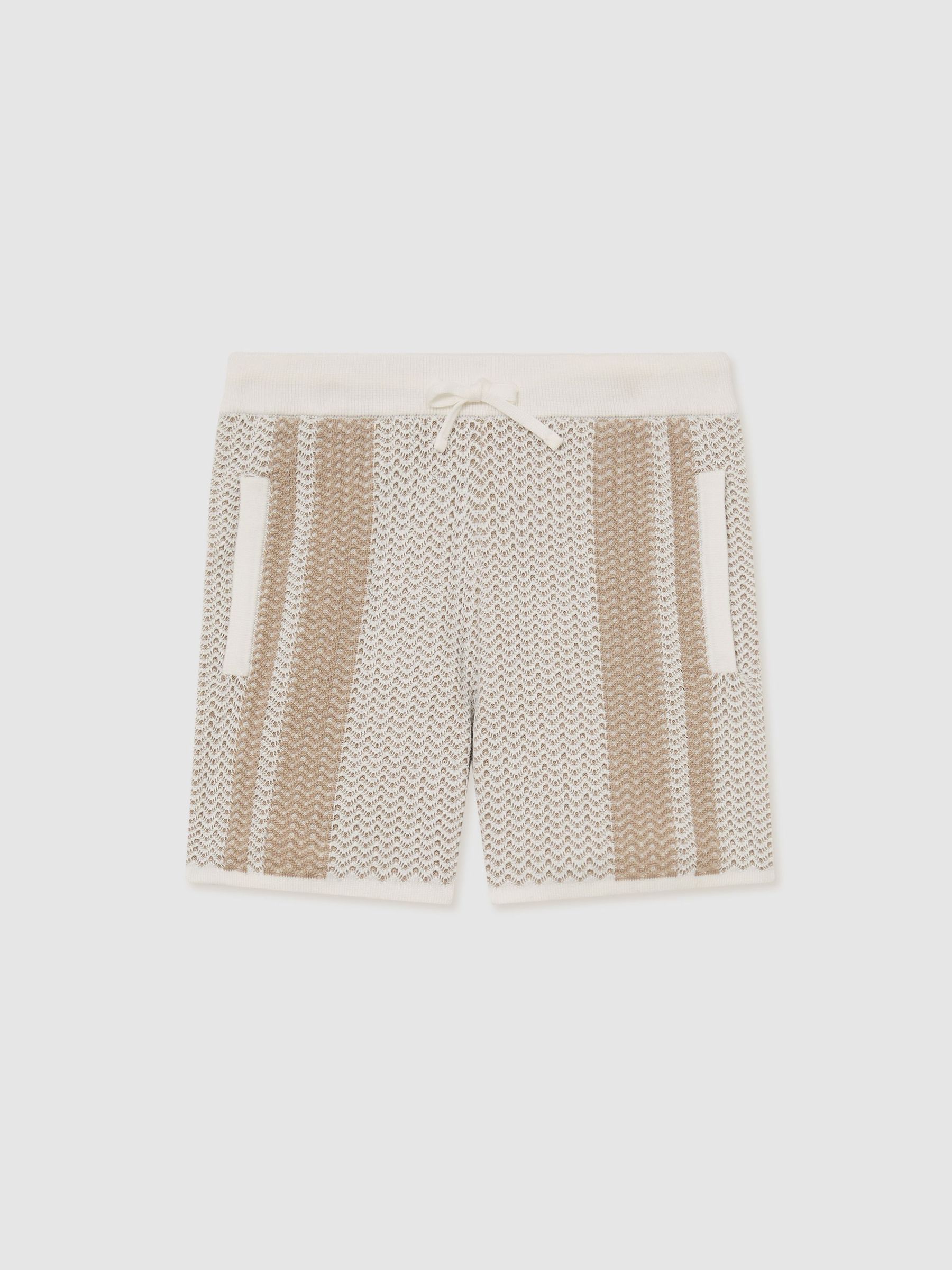 Short in Off White/Light Camel - Image 1 of 3