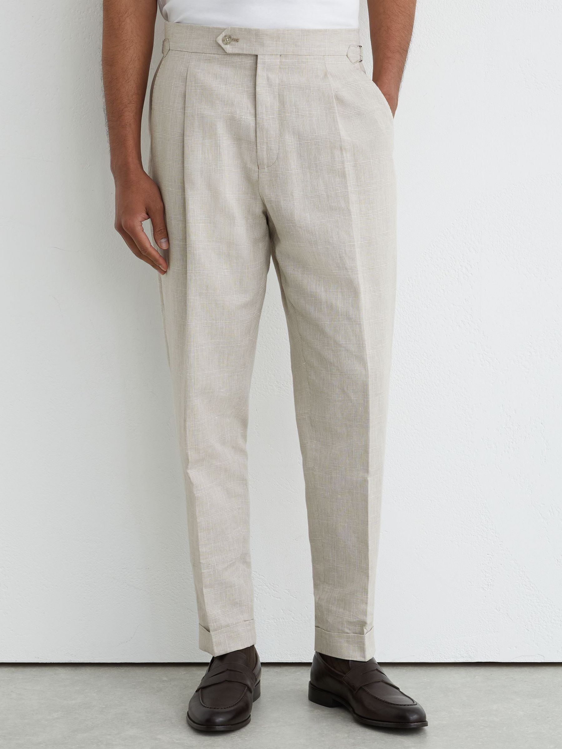 Trousers in Oatmeal - Image 3 of 7