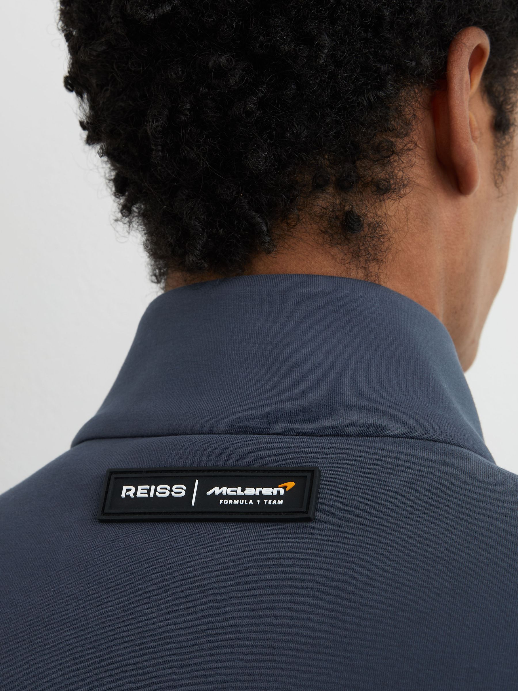 McLaren Airforce Blue Racing Hybrid Quilted Jacket in Airforce Blue - Image 4 of 7