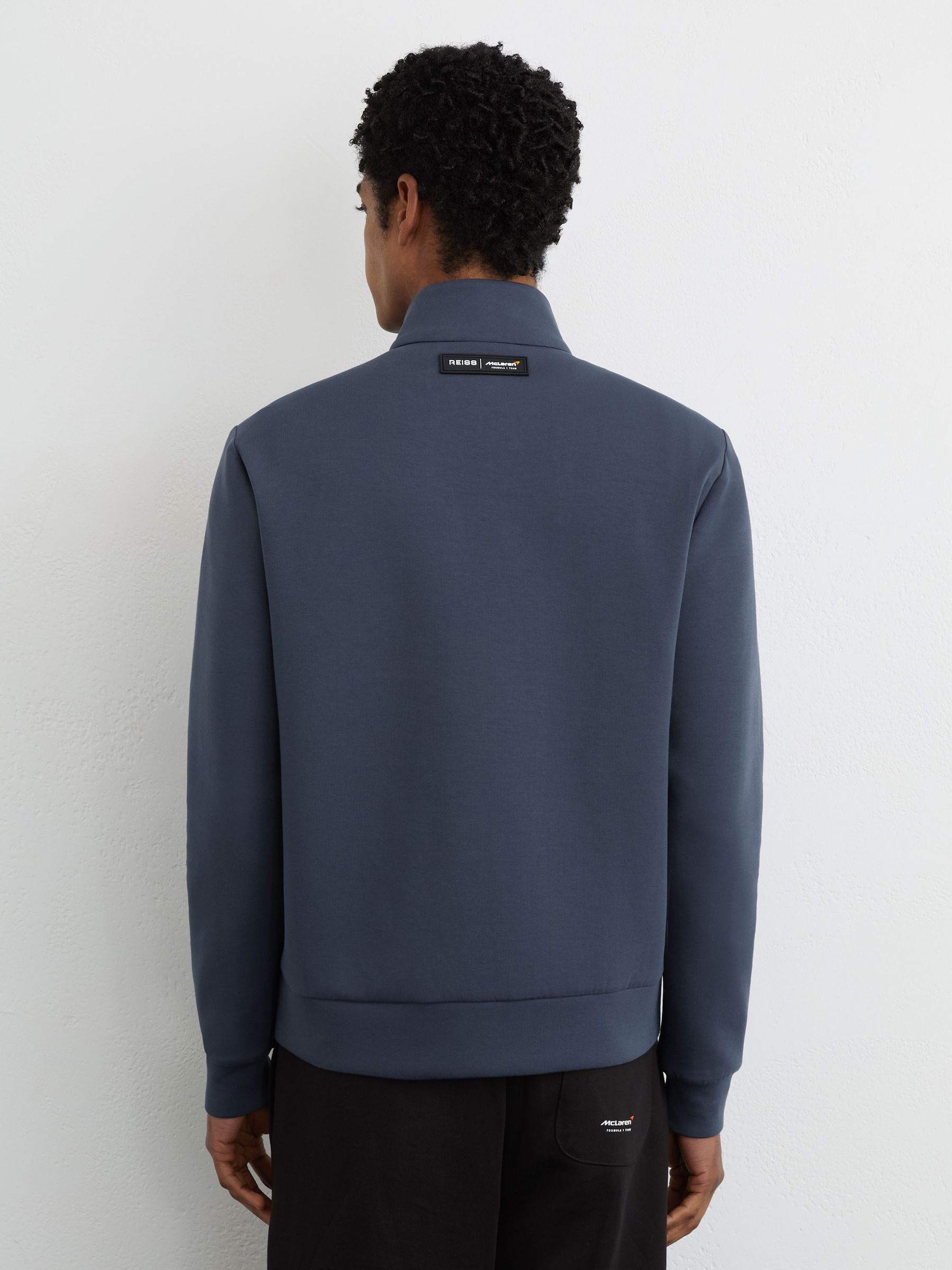 McLaren Racing Hybrid Quilted Jacket in Airforce Blue - image 5