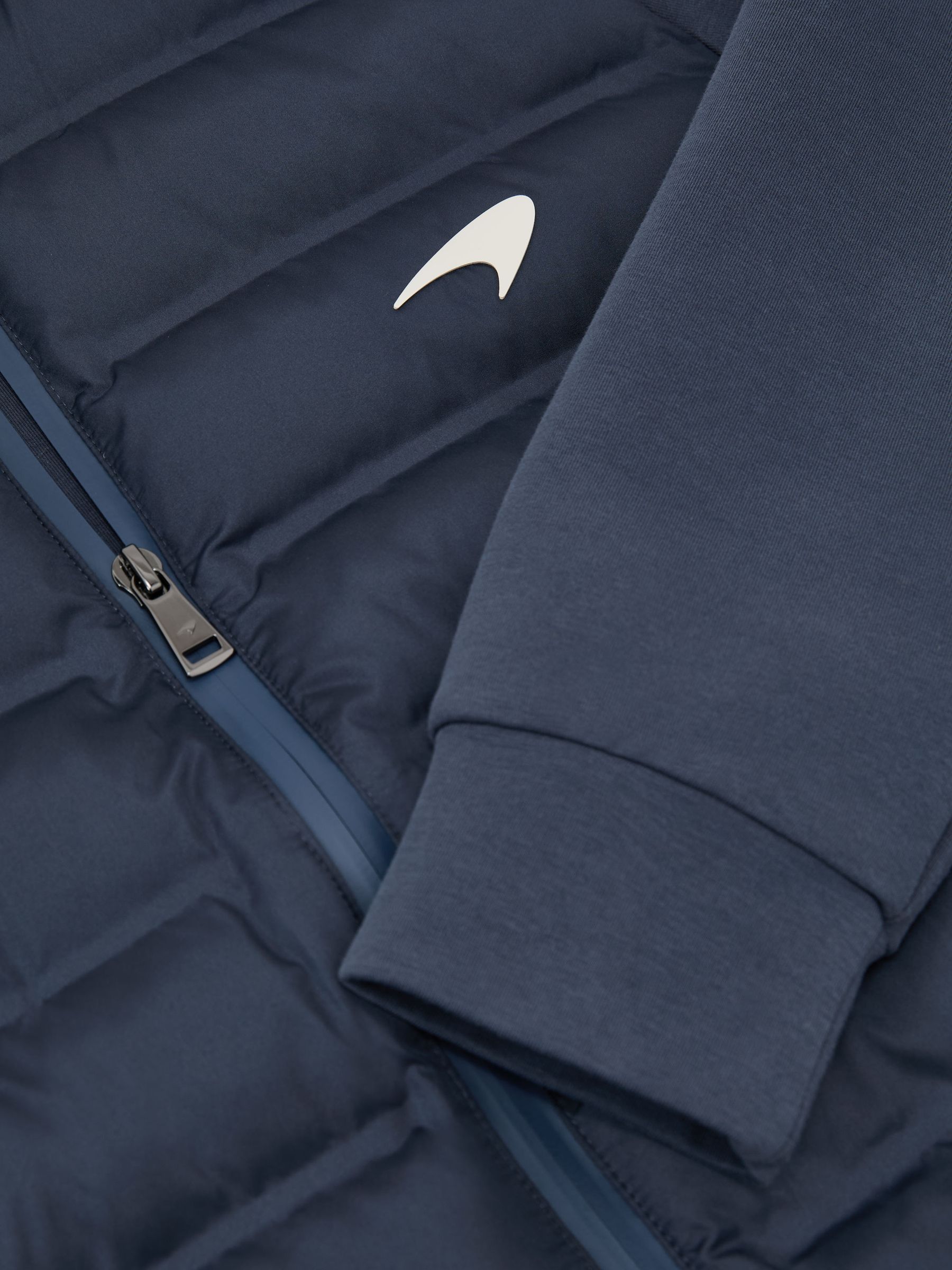 McLaren Airforce Blue Racing Hybrid Quilted Jacket in Airforce Blue - Image 6 of 7