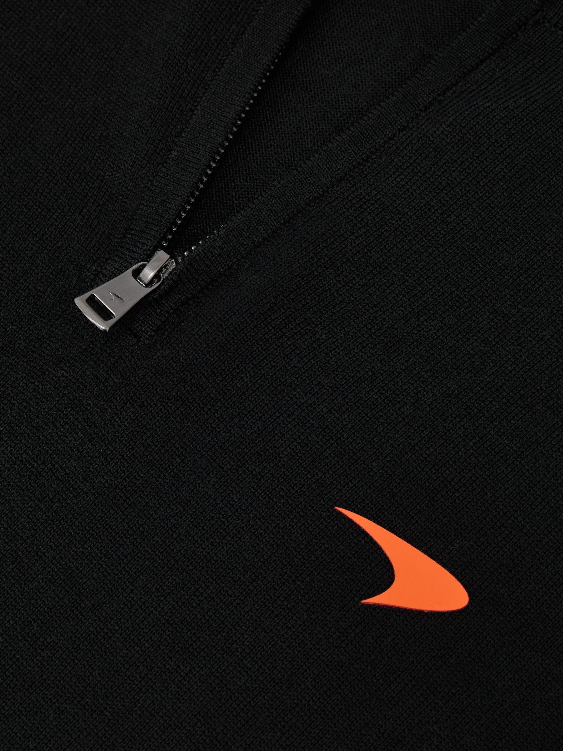 McLaren Racing Merino Wool Half-Zip Jumper in Black - Image 7 of 7