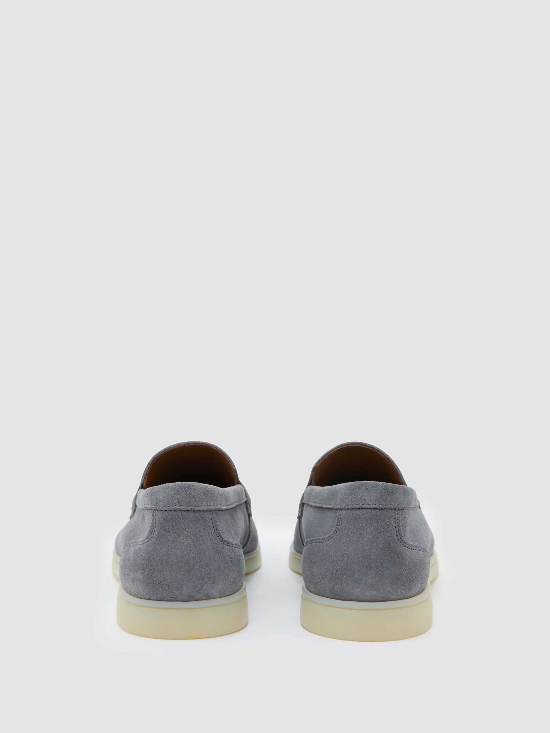 Suede Slip-On Loafer in Dusty Blue - image 3