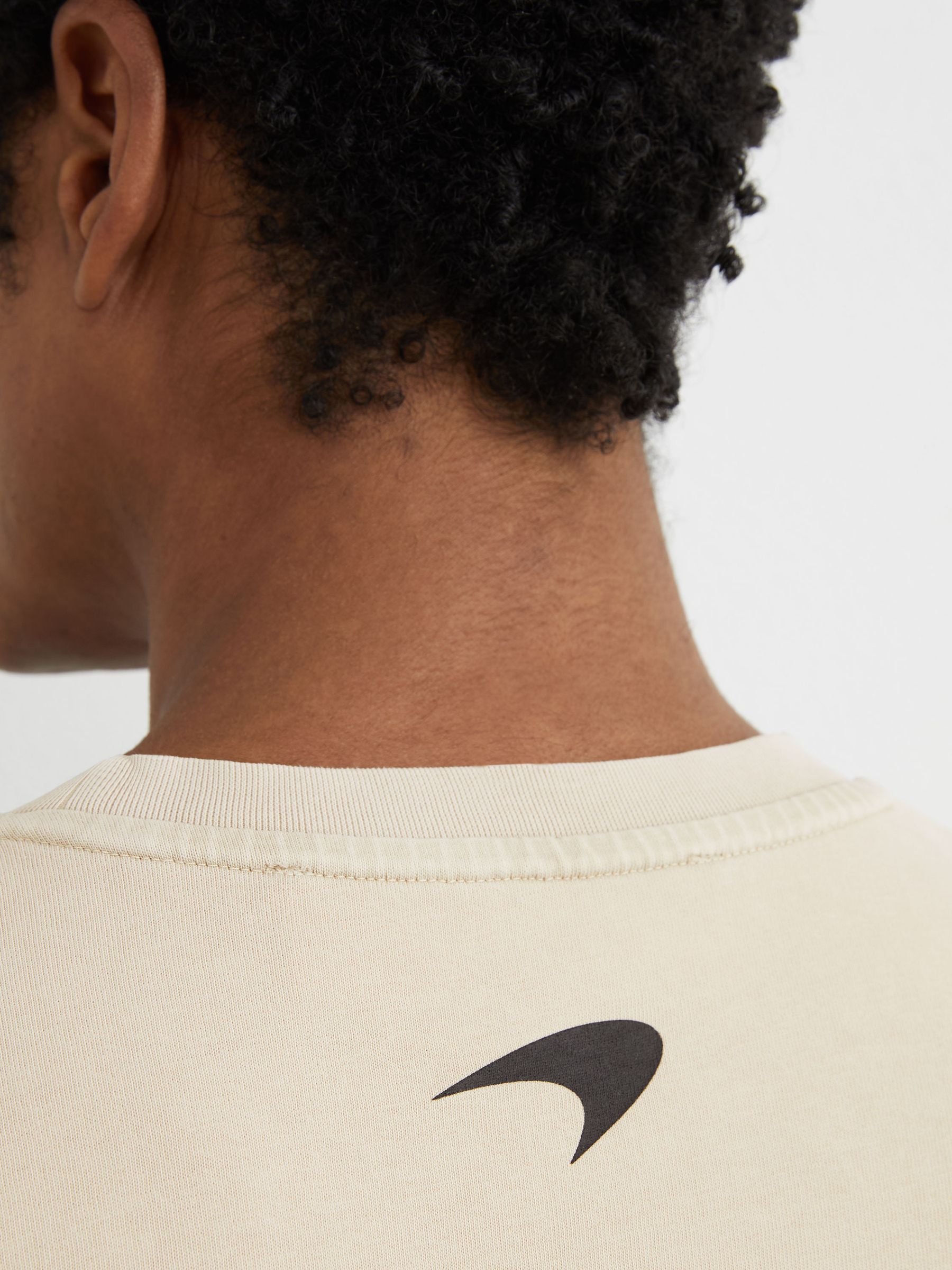 McLaren Racing Motorsport Washed T-Shirt Unisex-Fit in White - Image 3 of 8