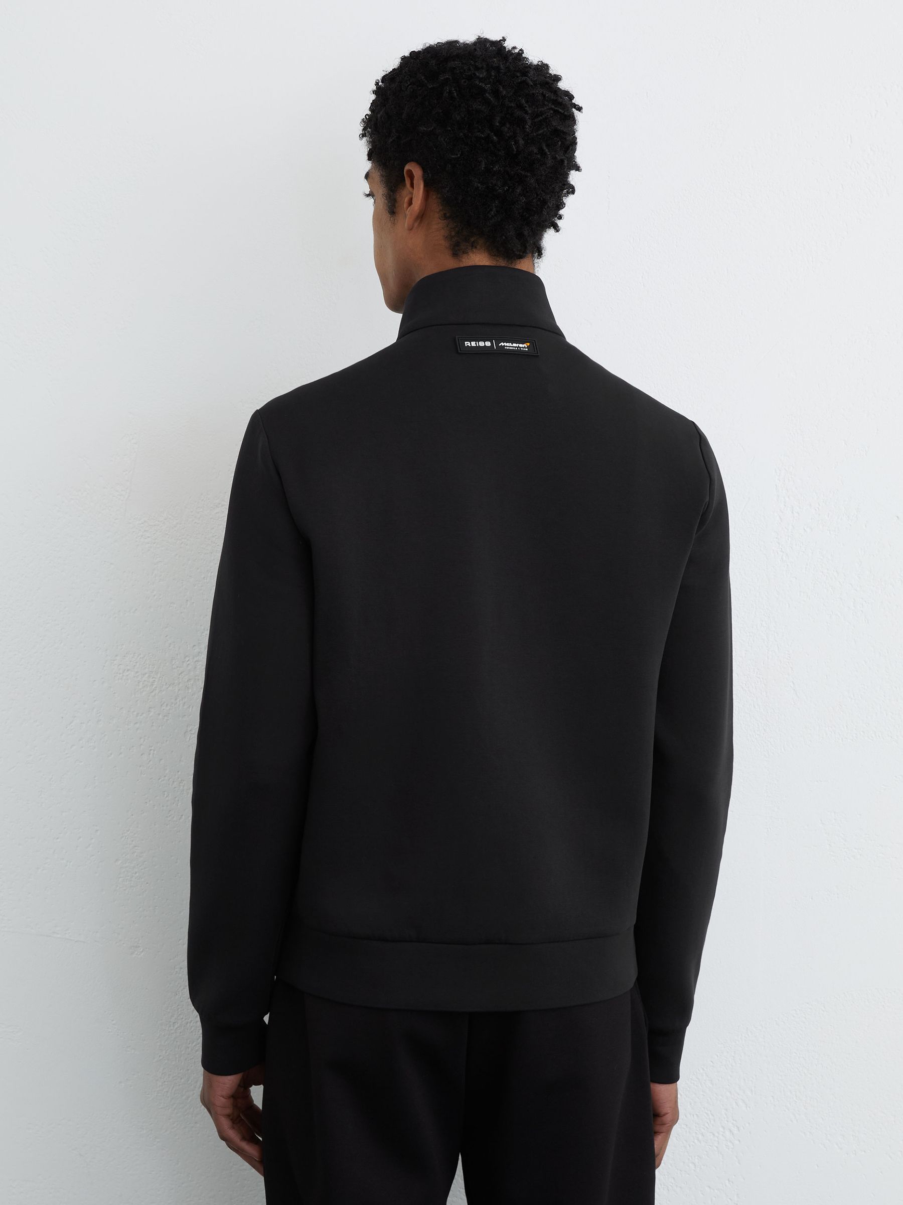 McLaren Black Racing Hybrid Quilted Jacket in Black - Image 6 of 8