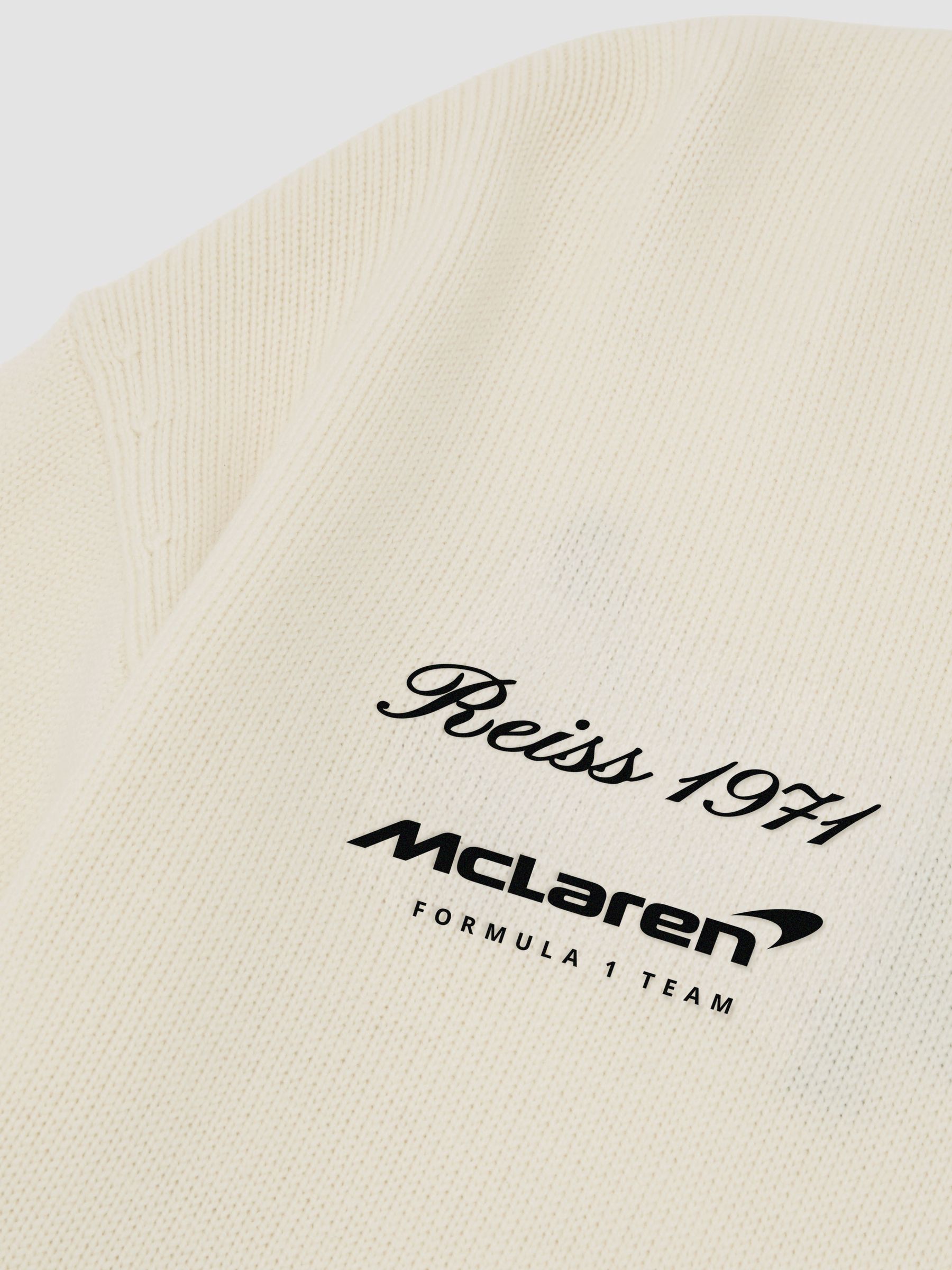 McLaren Off White Racing Merino Motorsport Jumper in Off White - Image 6 of 7