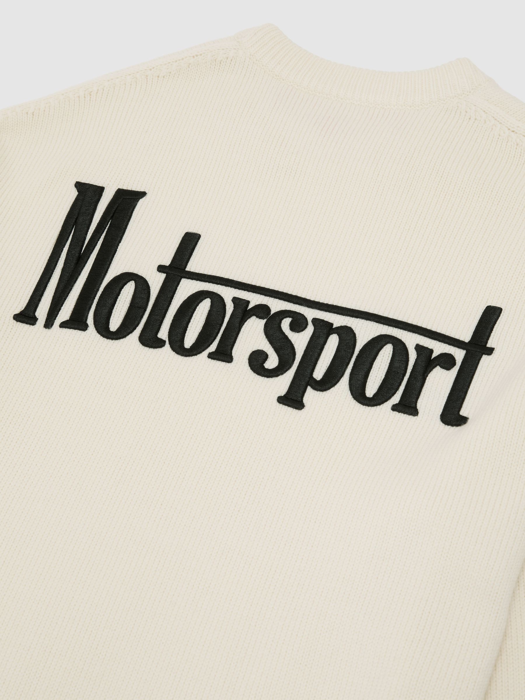 McLaren Racing Merino Motorsport Jumper in Off White - image 3