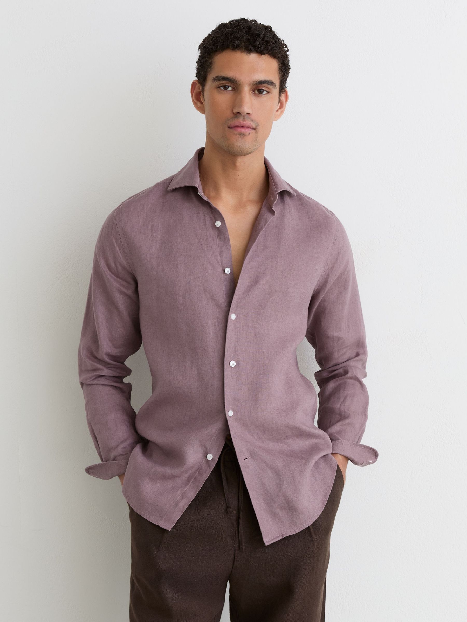 Shirt in Mauve Pink - Image 3 of 7