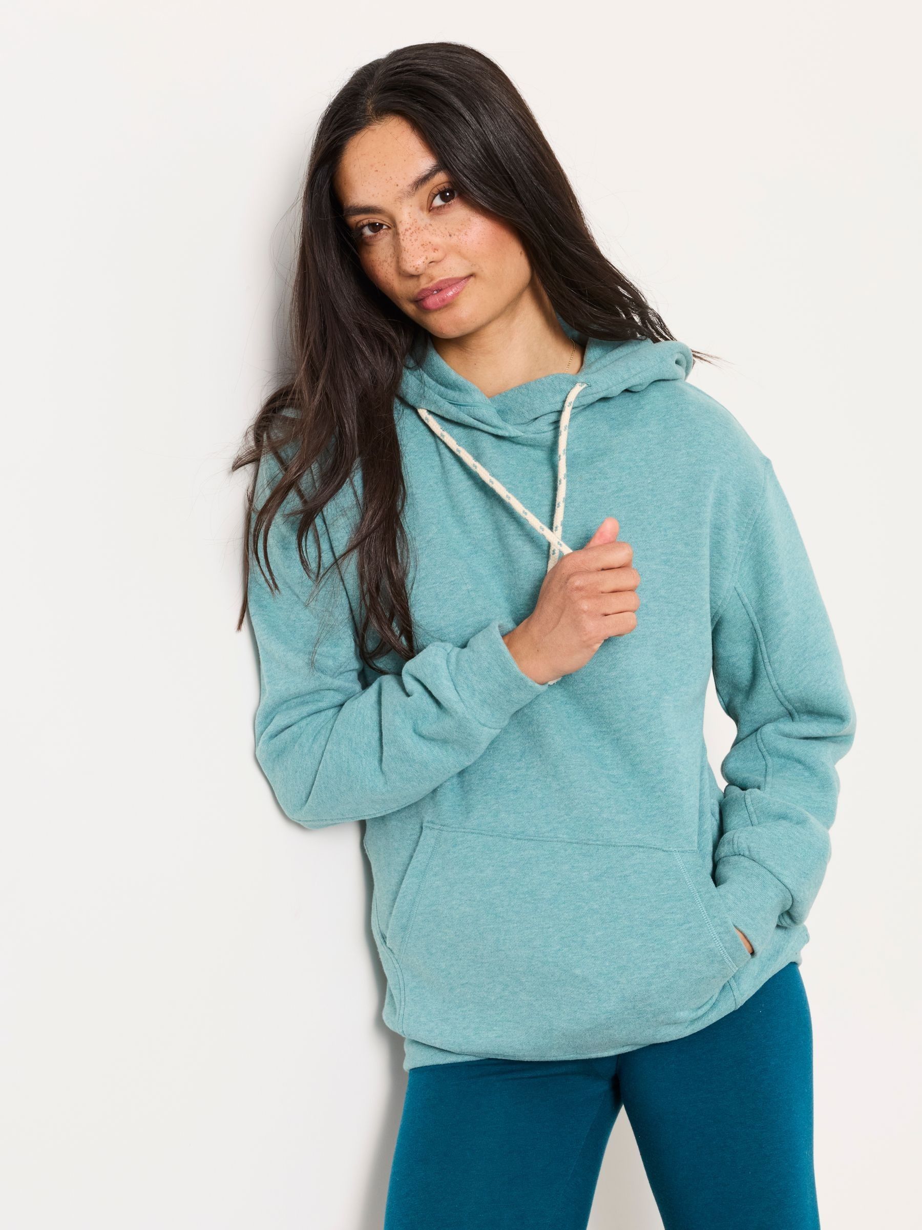 Freya Green Marl Overhead Hoodie - Image 1 of 7 Freya Green Marl Overhead Hoodie - Image 1 of 7