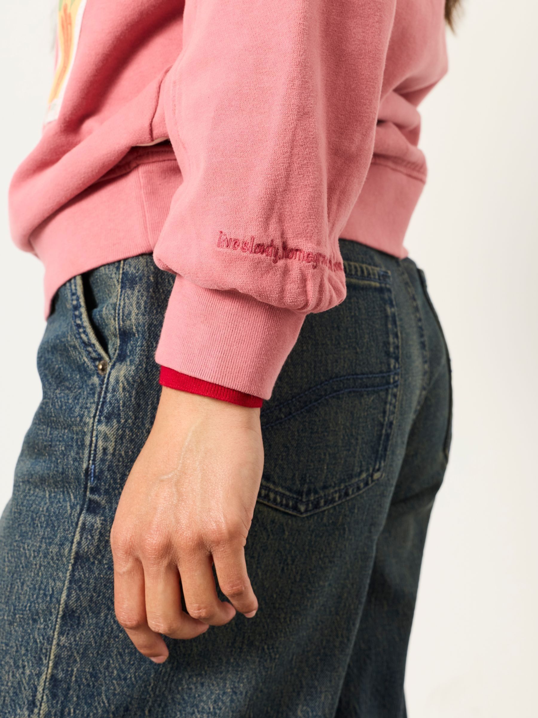 Alex Pink Seed Packet Graphic Crew Sweat Top - Image 3 of 6