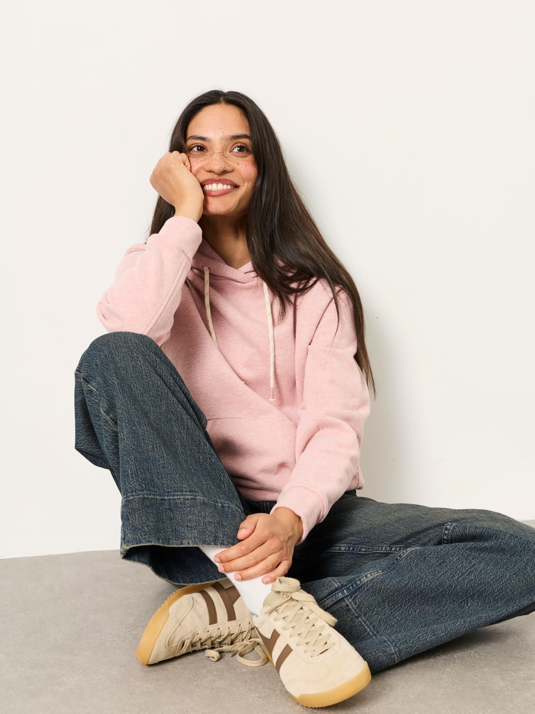 Freya Rose Pink Marl Overhead Hoodie - Image 6 of 7